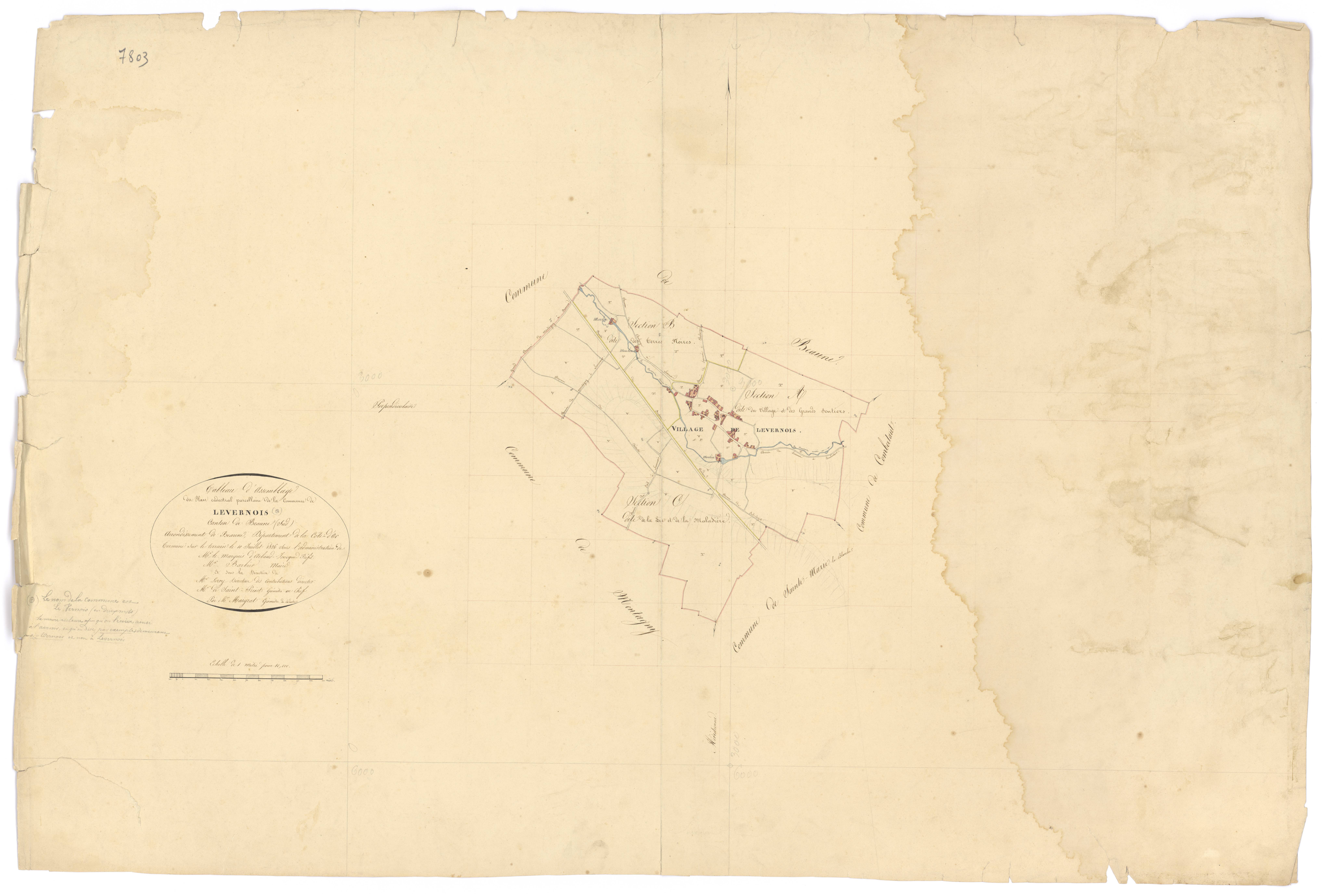 Levernois - Tableau d'assemblage - 3 P PLAN 665/1