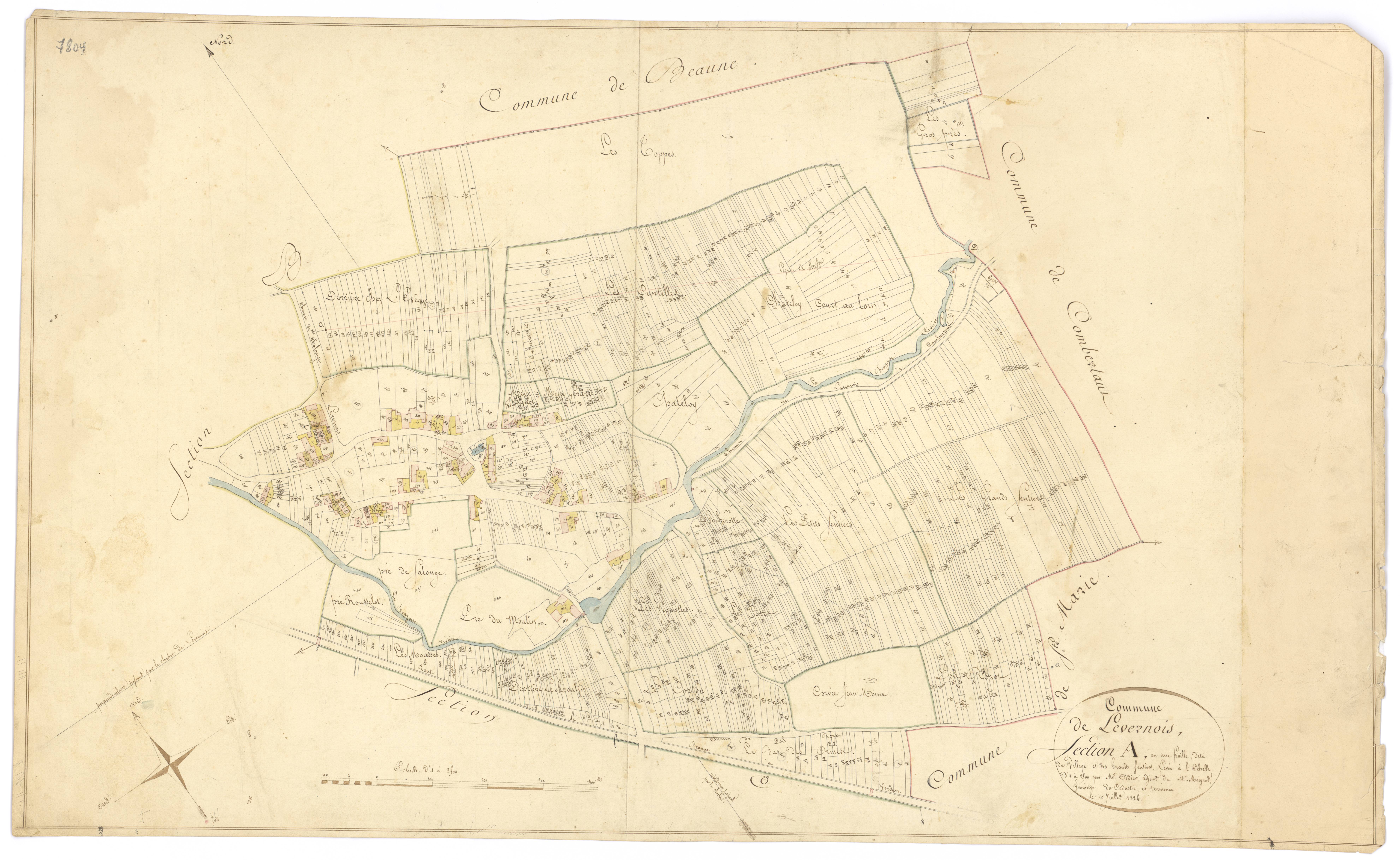 Levernois - Section A - 3 P PLAN 665/2