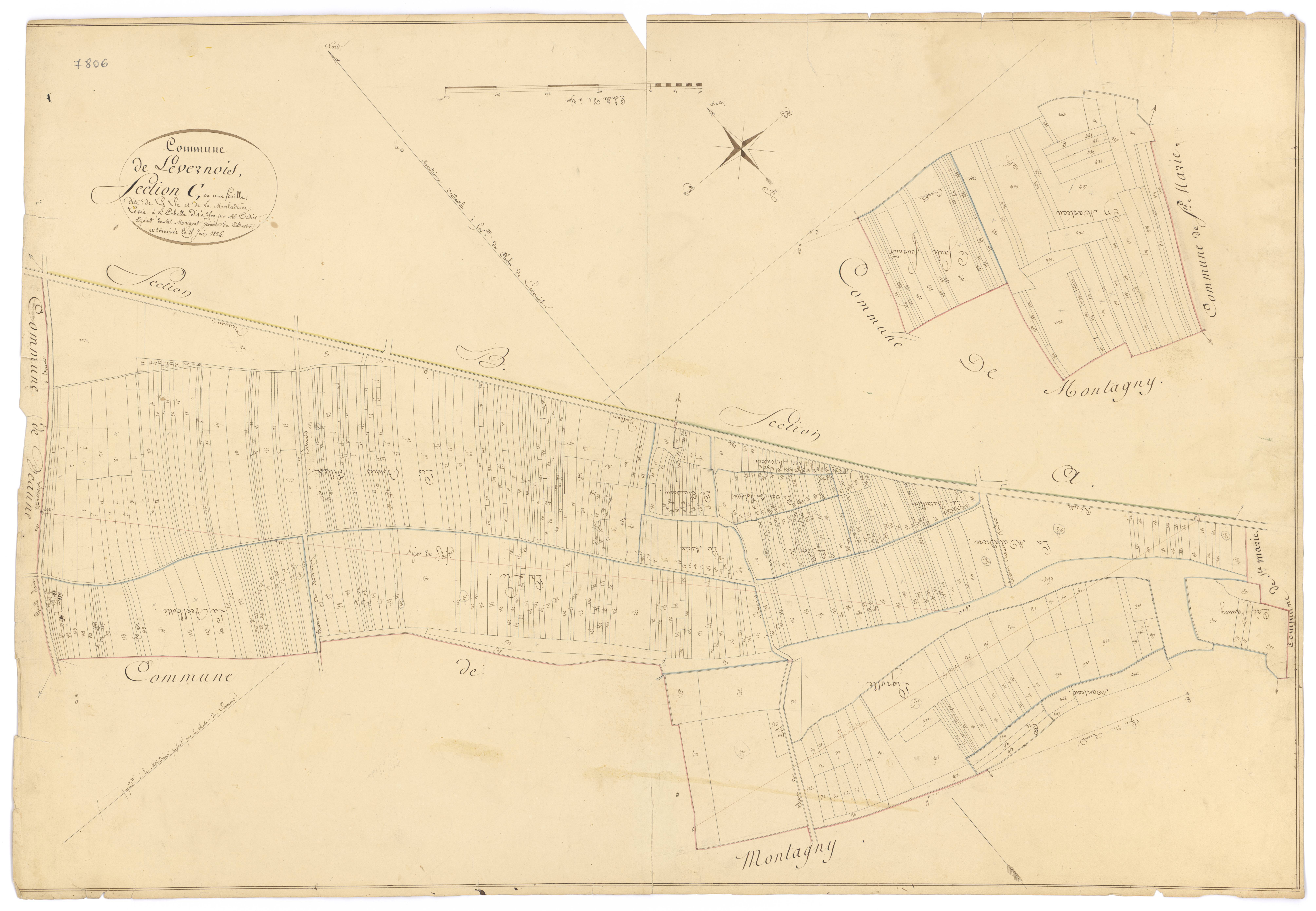Levernois - Section C - 3 P PLAN 665/4