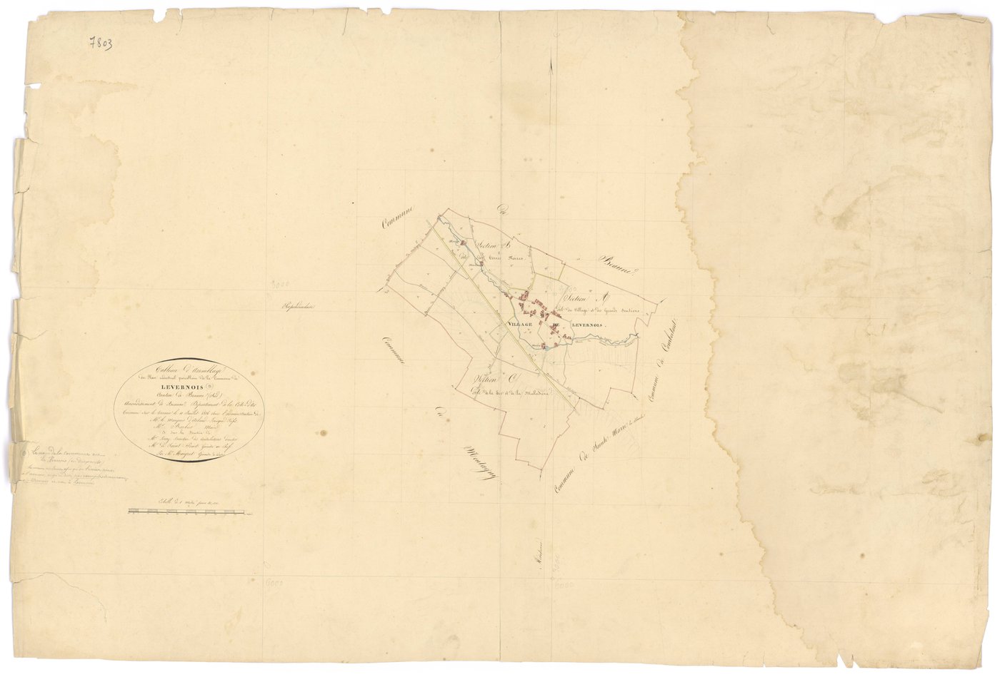 Levernois - Tableau d'assemblage - 3 P PLAN 665/1