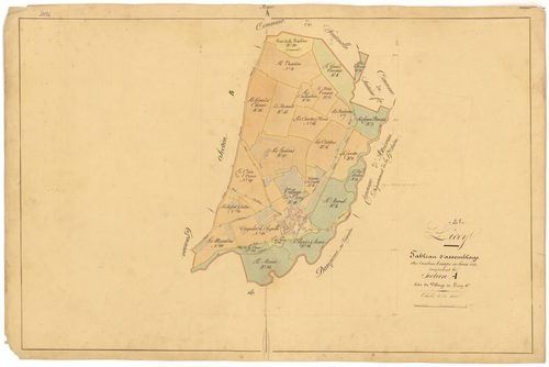 Licey-sur-Vingeanne - Section A (tableau d'assemblage) - 3 P PLAN 345/2