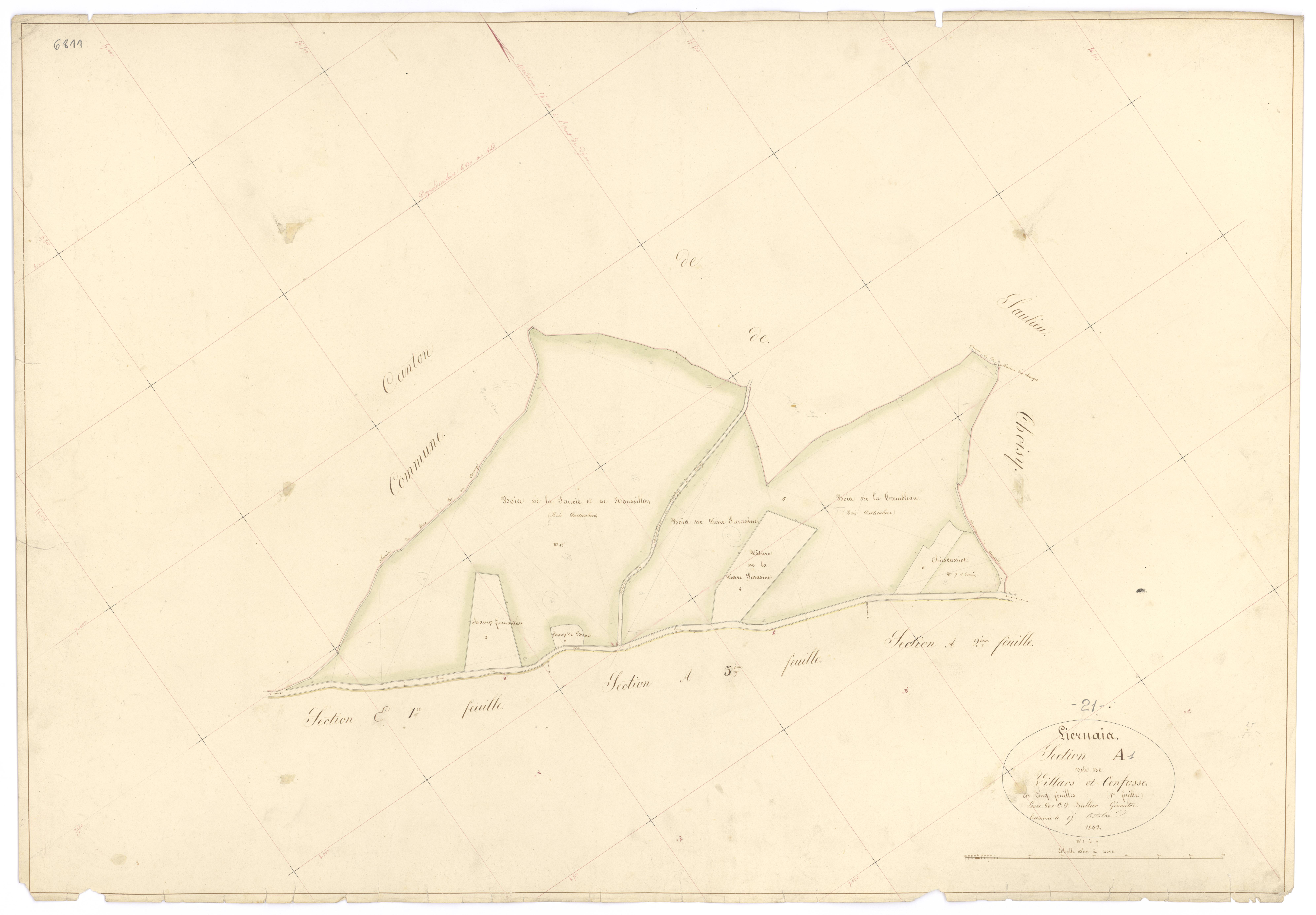 Liernais - Section A1 - 3 P PLAN 346/2