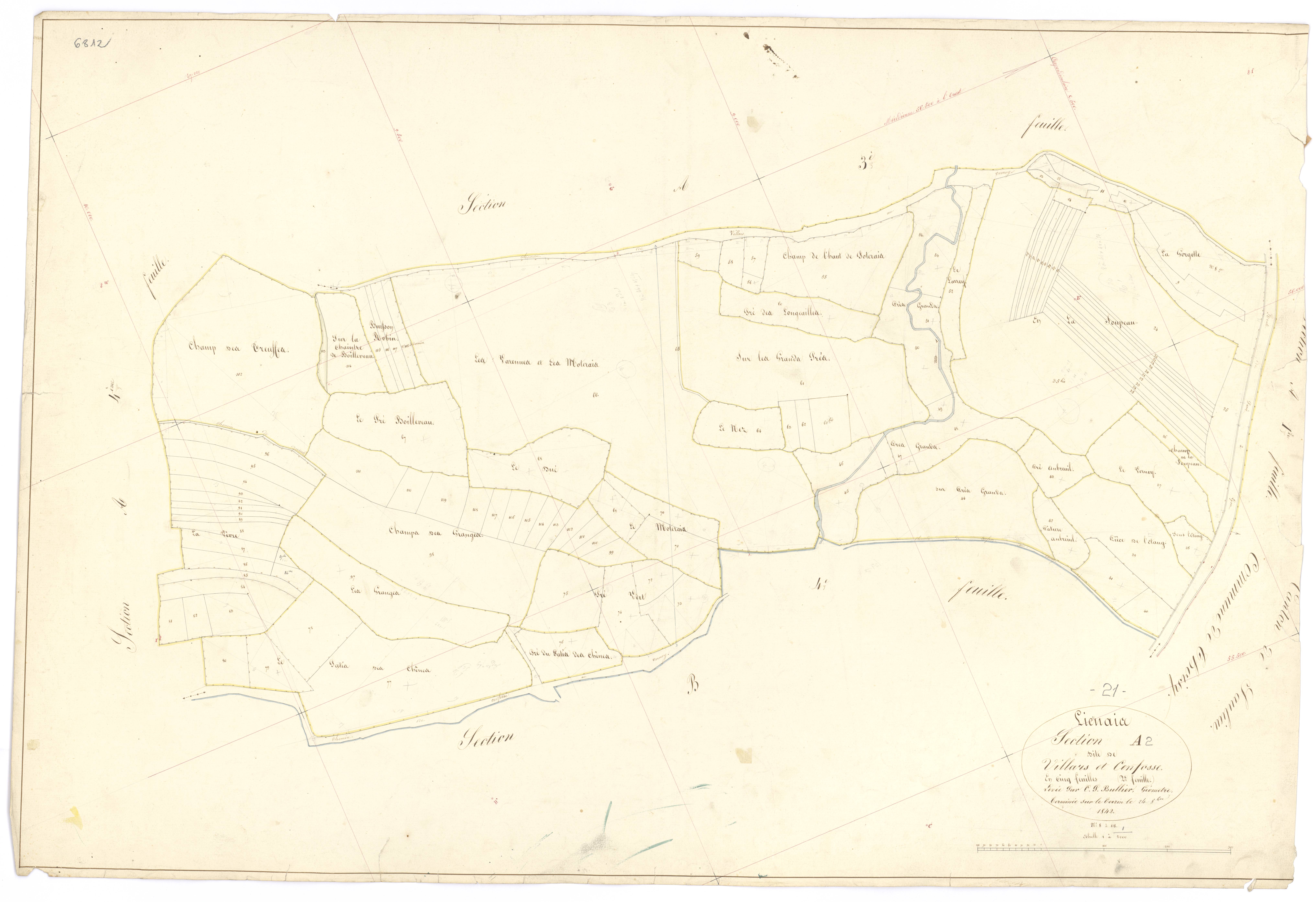 Liernais - Section A2 - 3 P PLAN 346/3
