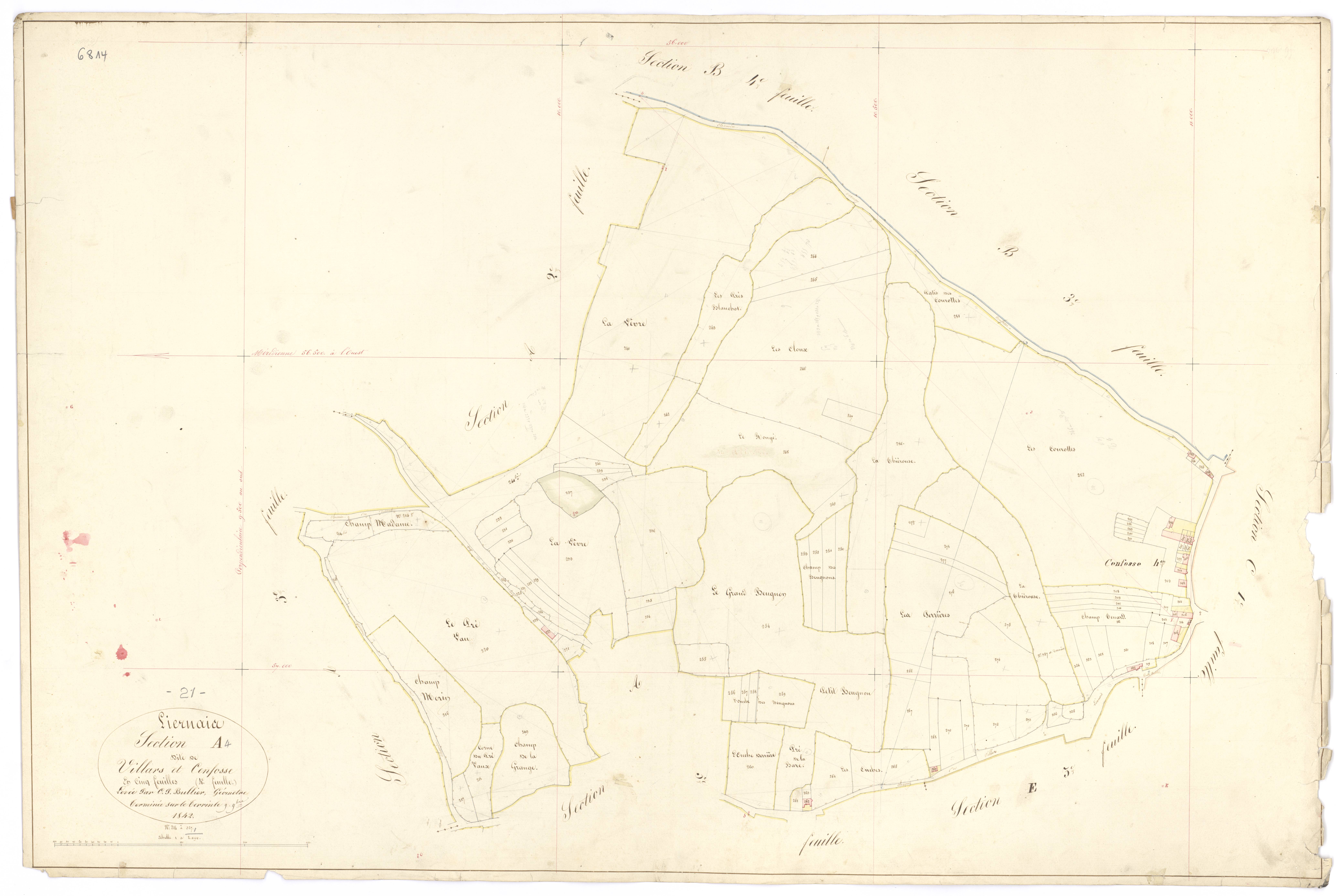 Liernais - Section A4 - 3 P PLAN 346/5