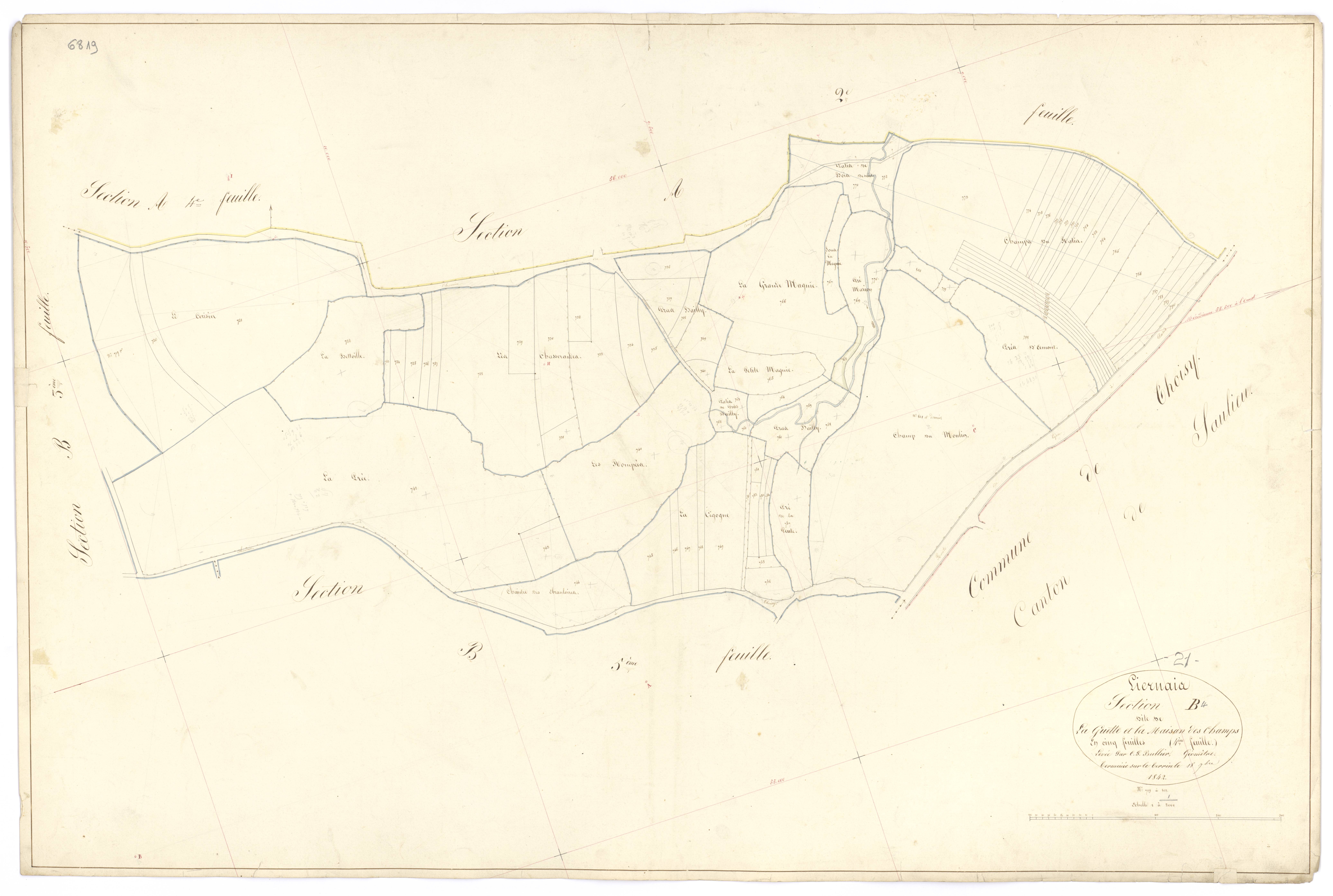 Liernais - Section B4 - 3 P PLAN 346/10