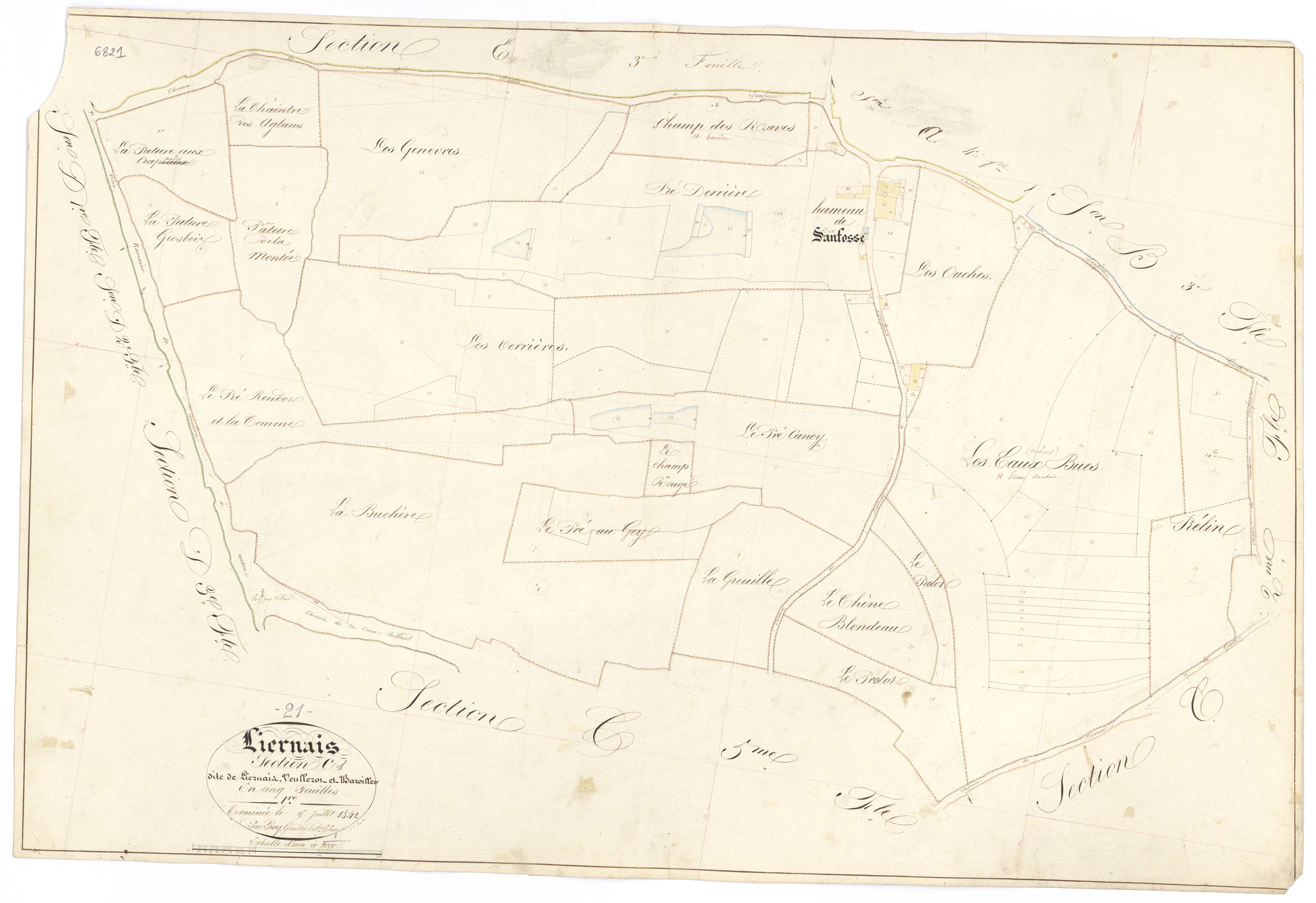 Liernais - Section C1 - 3 P PLAN 346/12