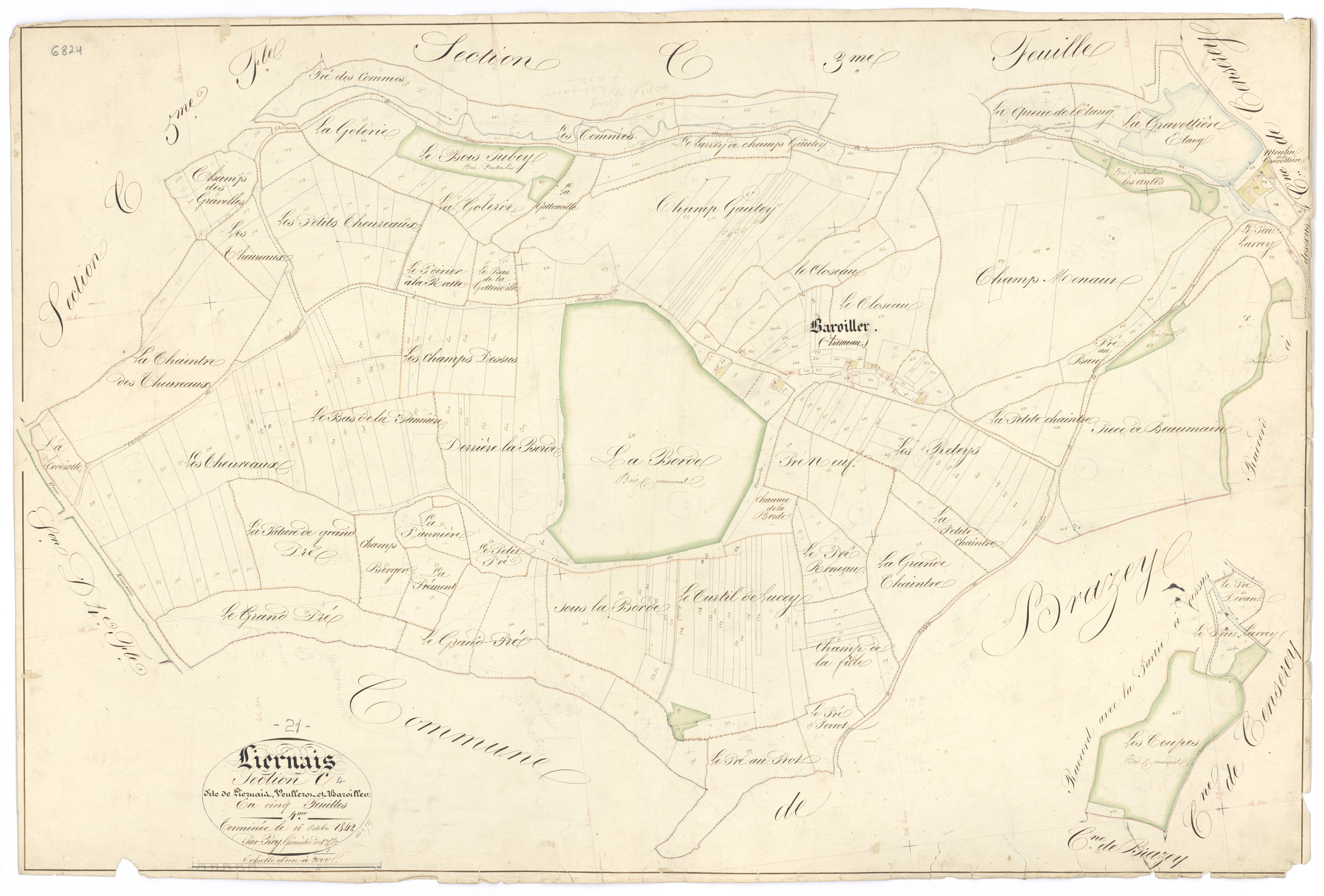 Liernais - Section C4 - 3 P PLAN 346/15