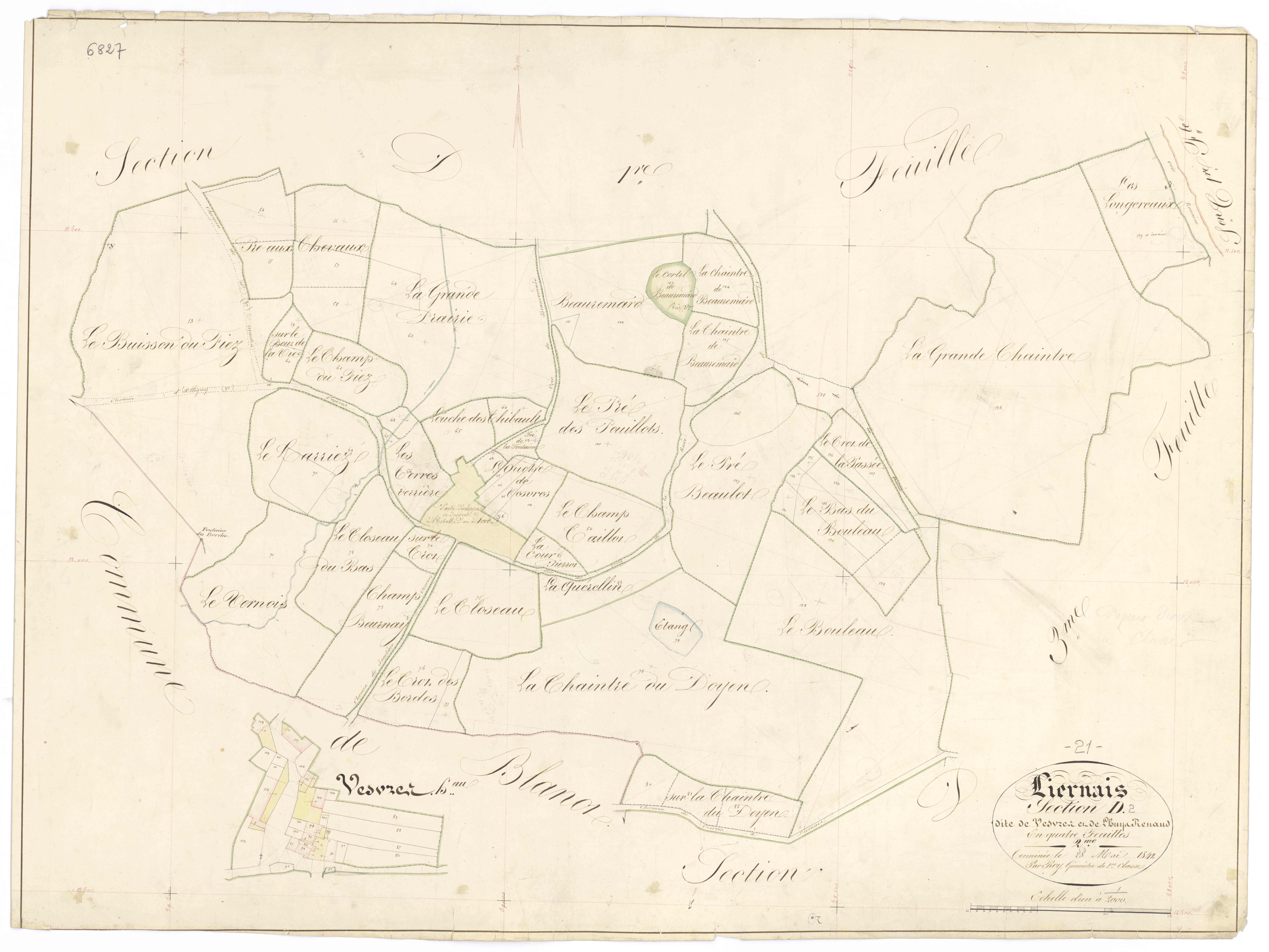 Liernais - Section D2 - 3 P PLAN 346/18