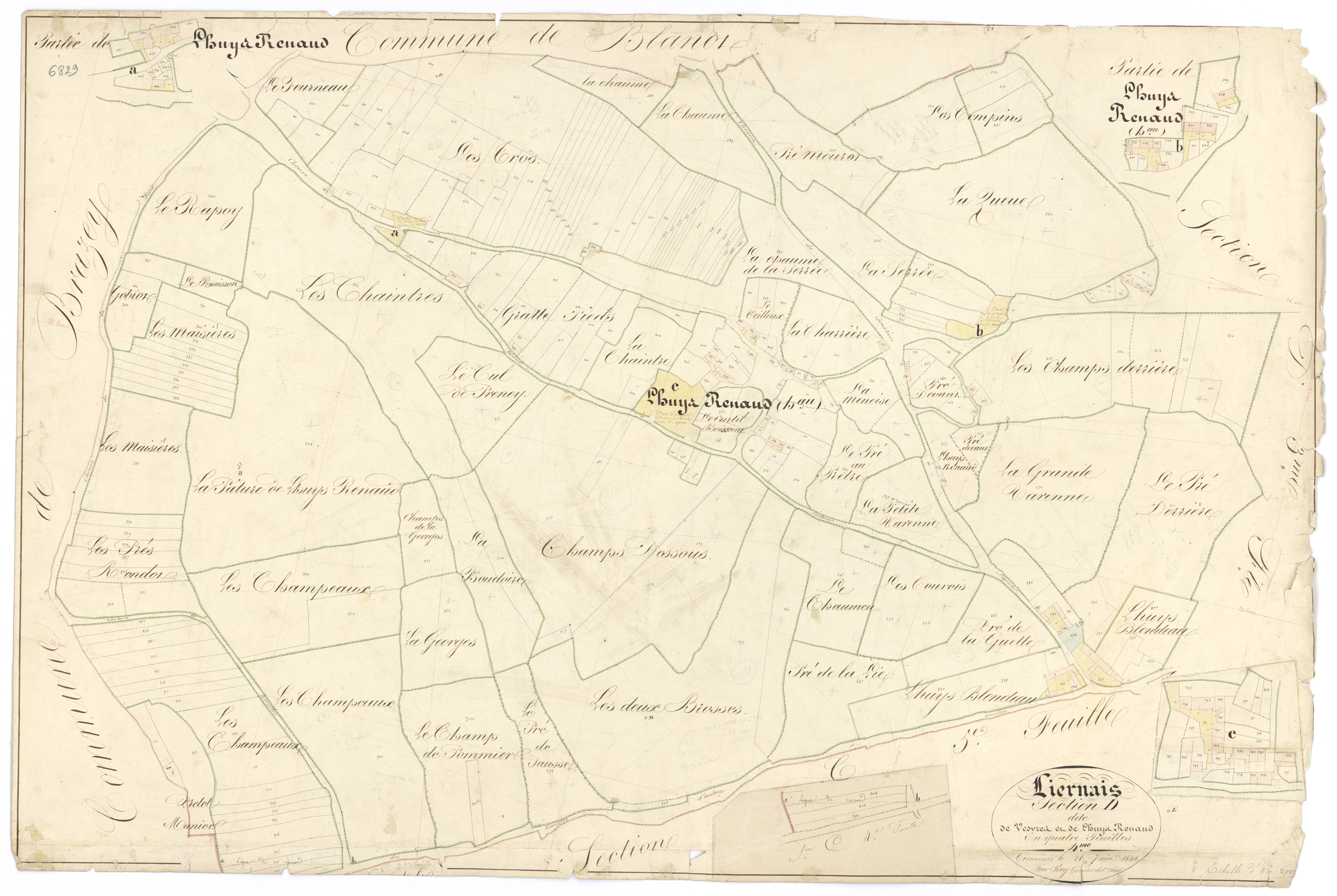 Liernais - Section D4 - 3 P PLAN 346/20