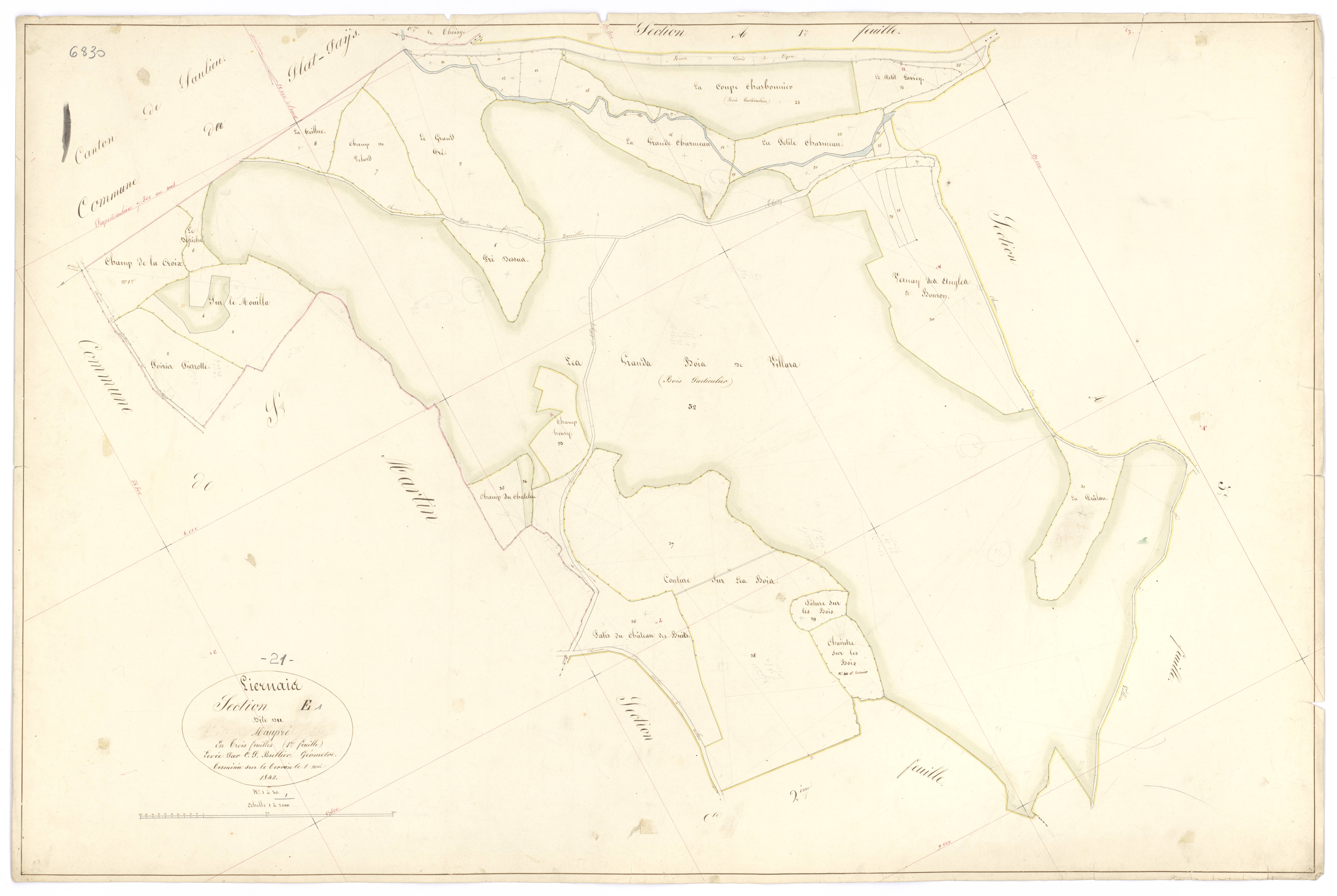 Liernais - Section E1 - 3 P PLAN 346/21