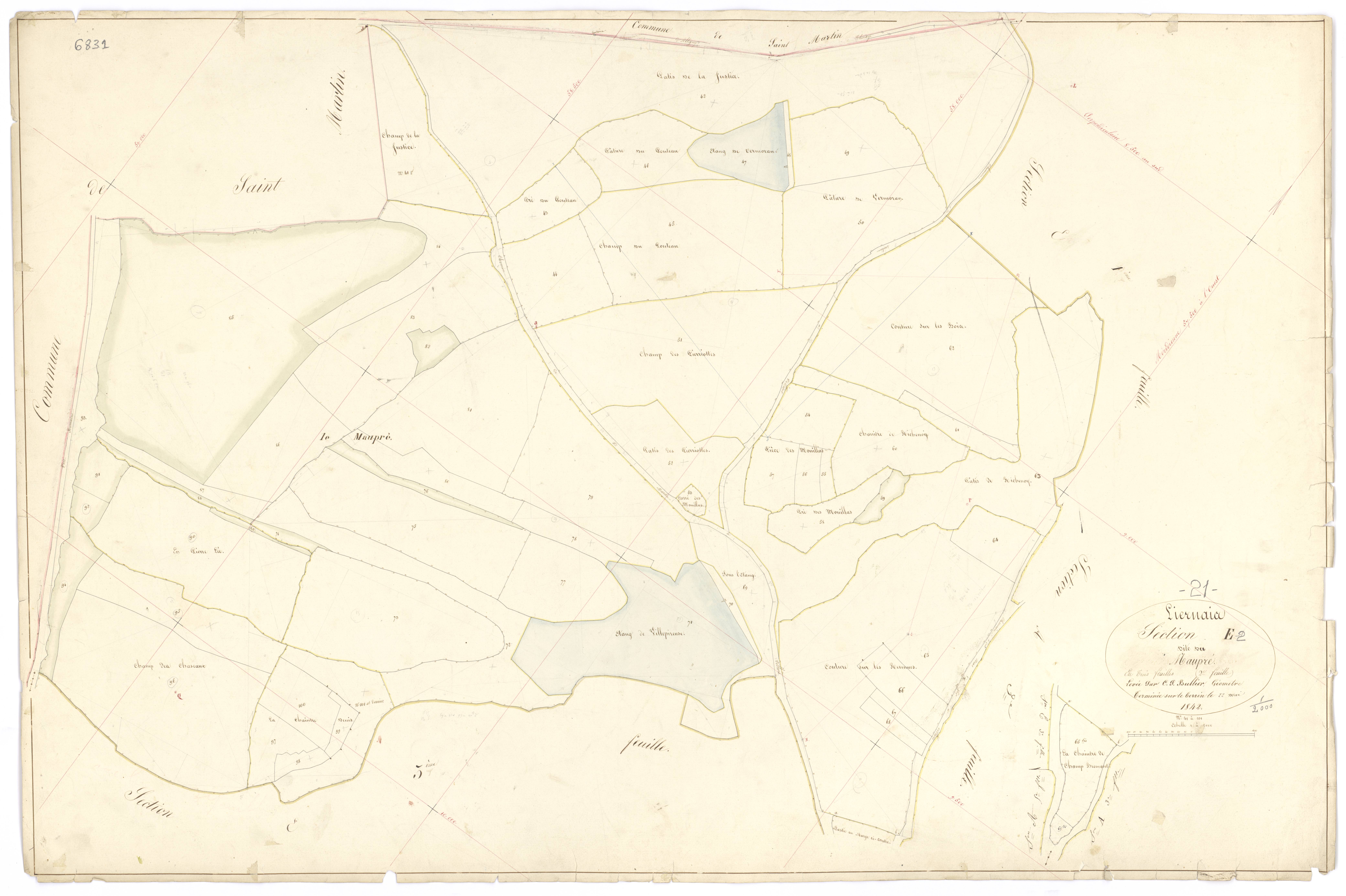 Liernais - Section E2 - 3 P PLAN 346/22