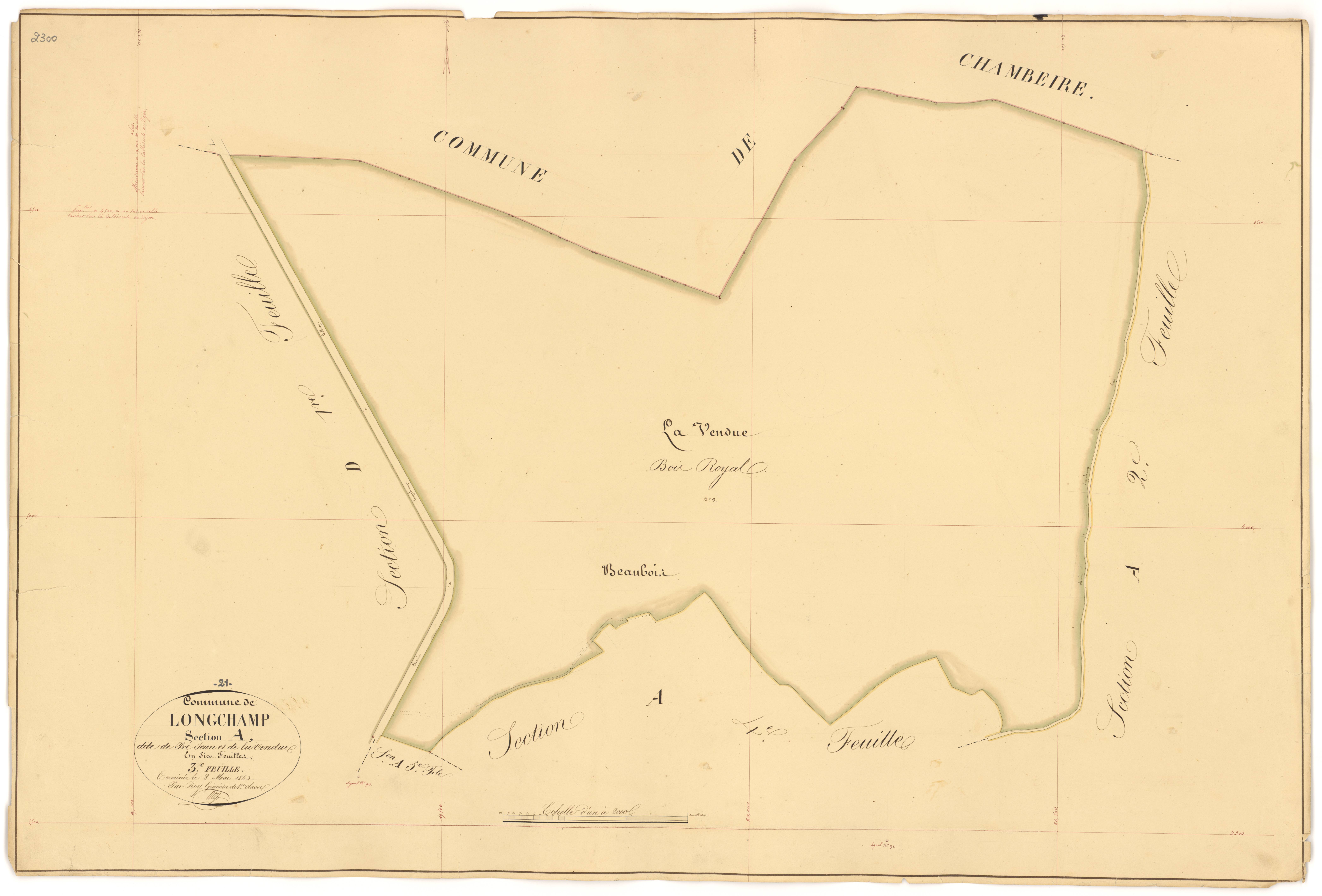 Longchamp - Section A3 - 3 P PLAN 348/4