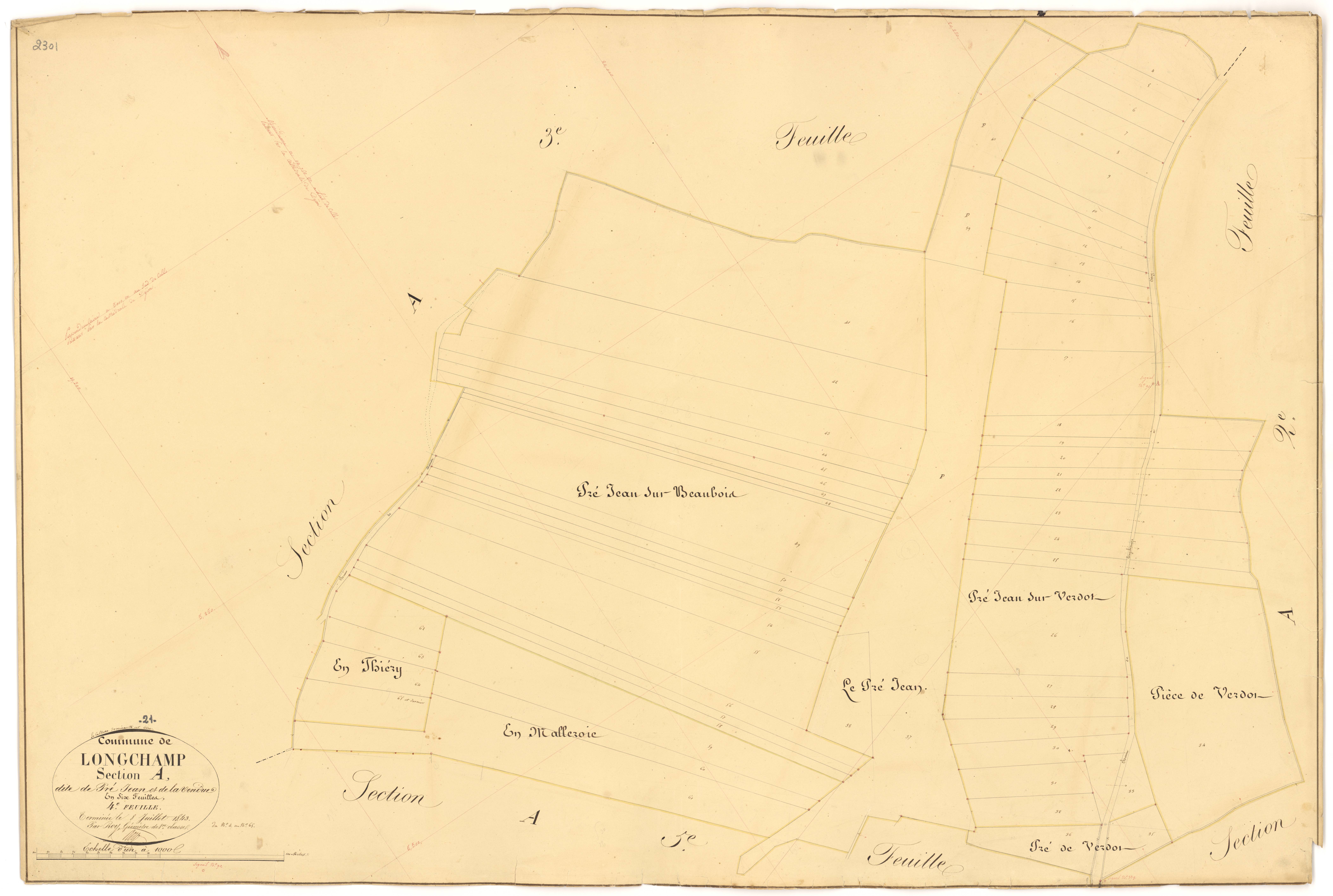 Longchamp - Section A4 - 3 P PLAN 348/5