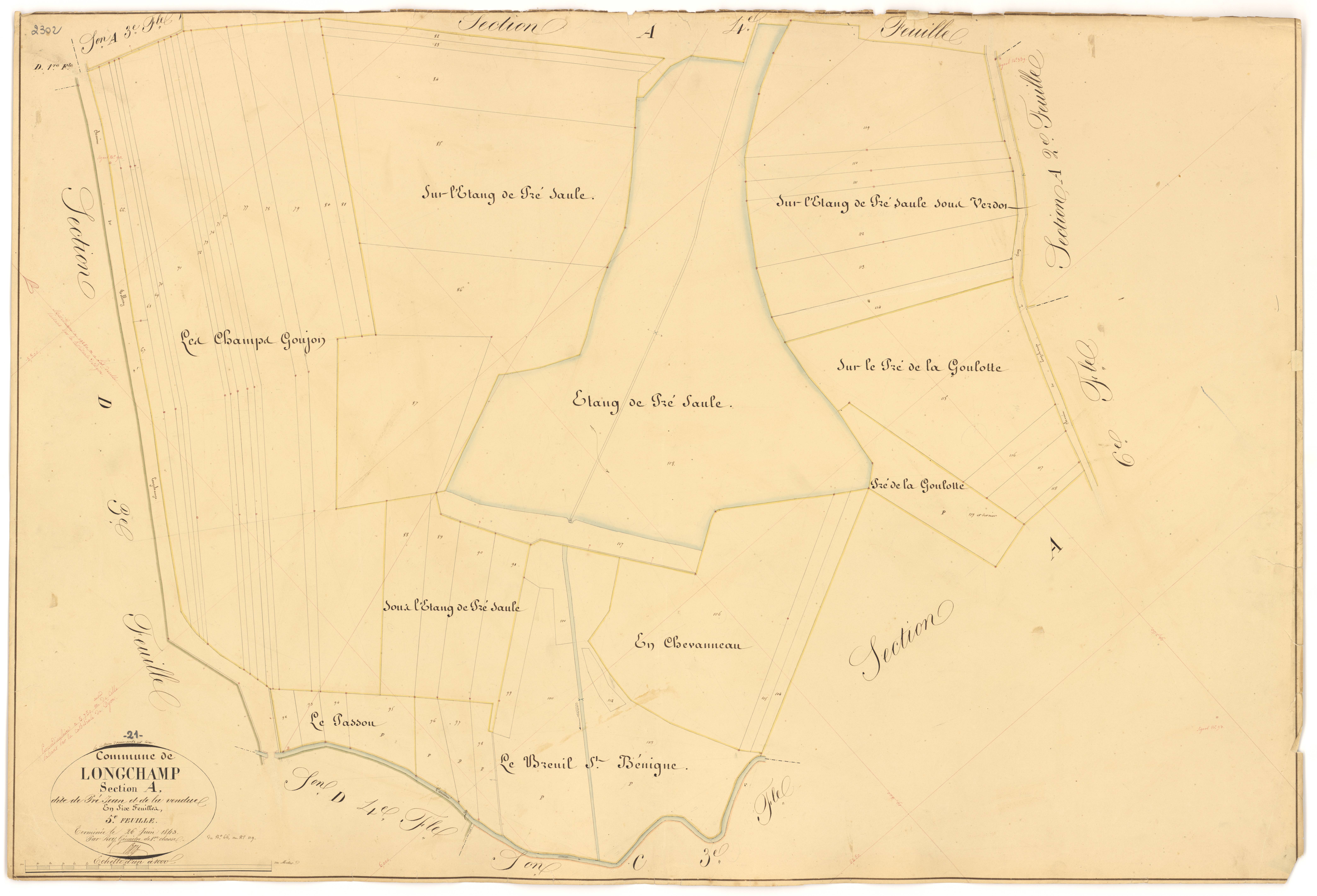 Longchamp - Section A5 - 3 P PLAN 348/6