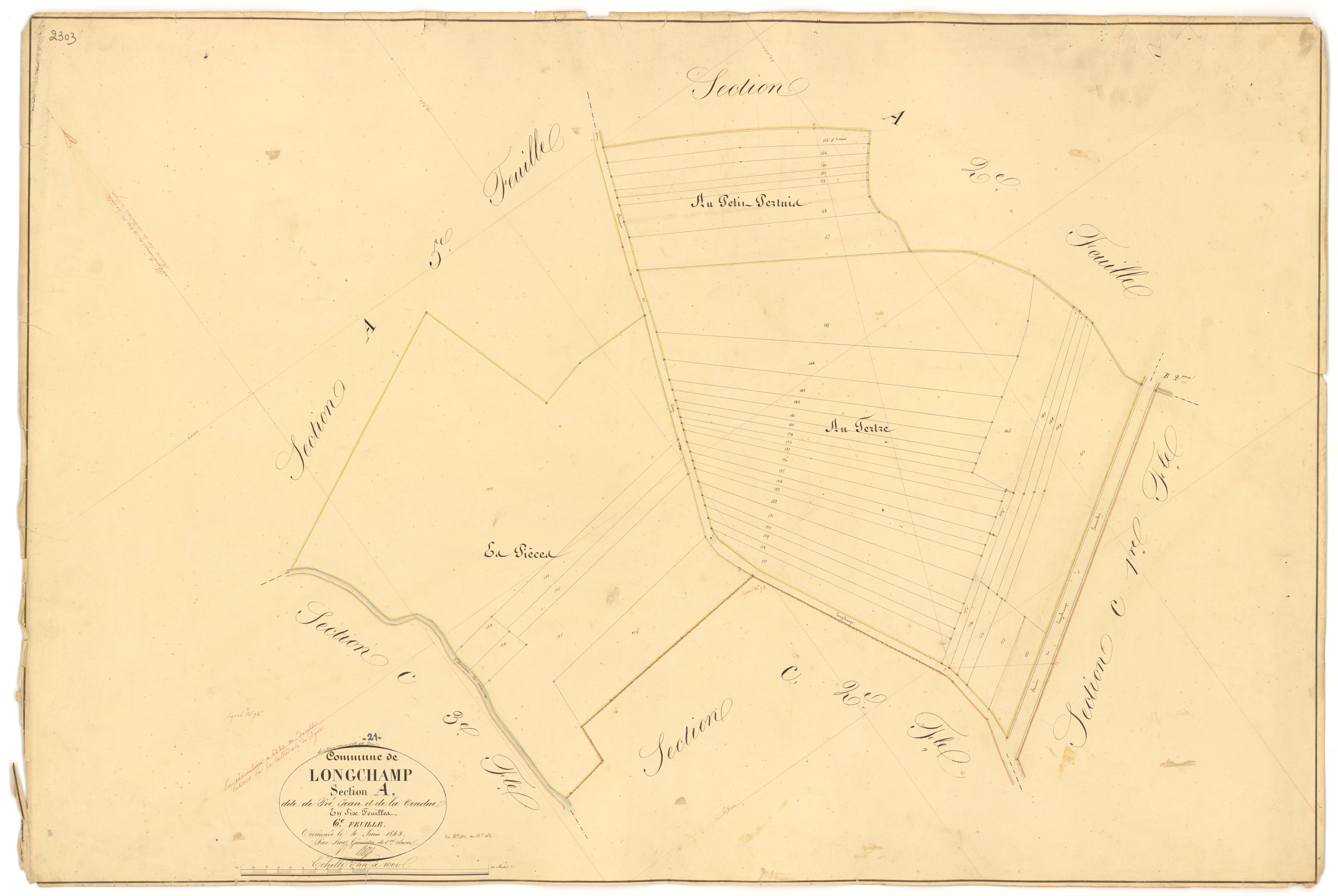 Longchamp - Section A6 - 3 P PLAN 348/7