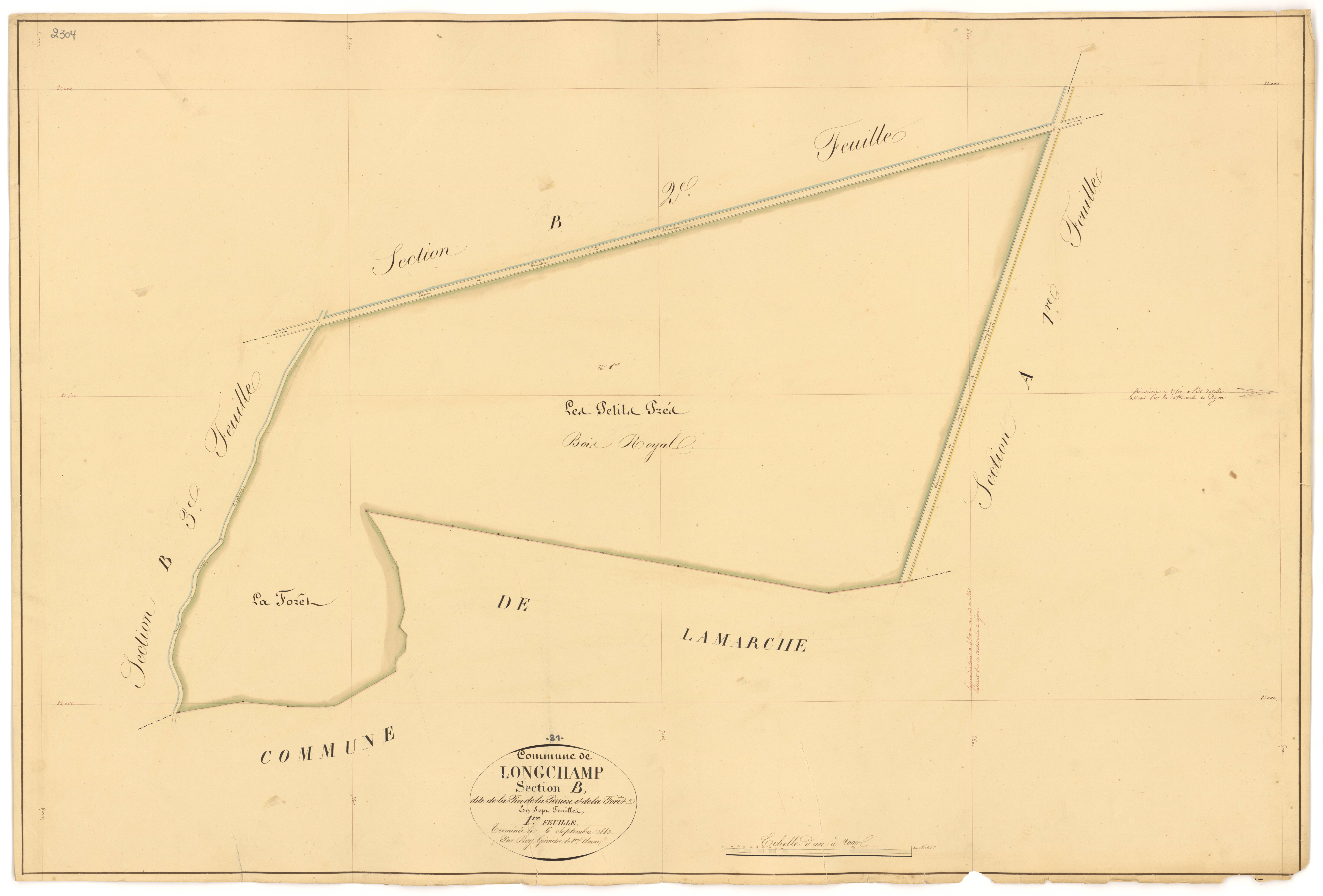 Longchamp - Section B1 - 3 P PLAN 348/8