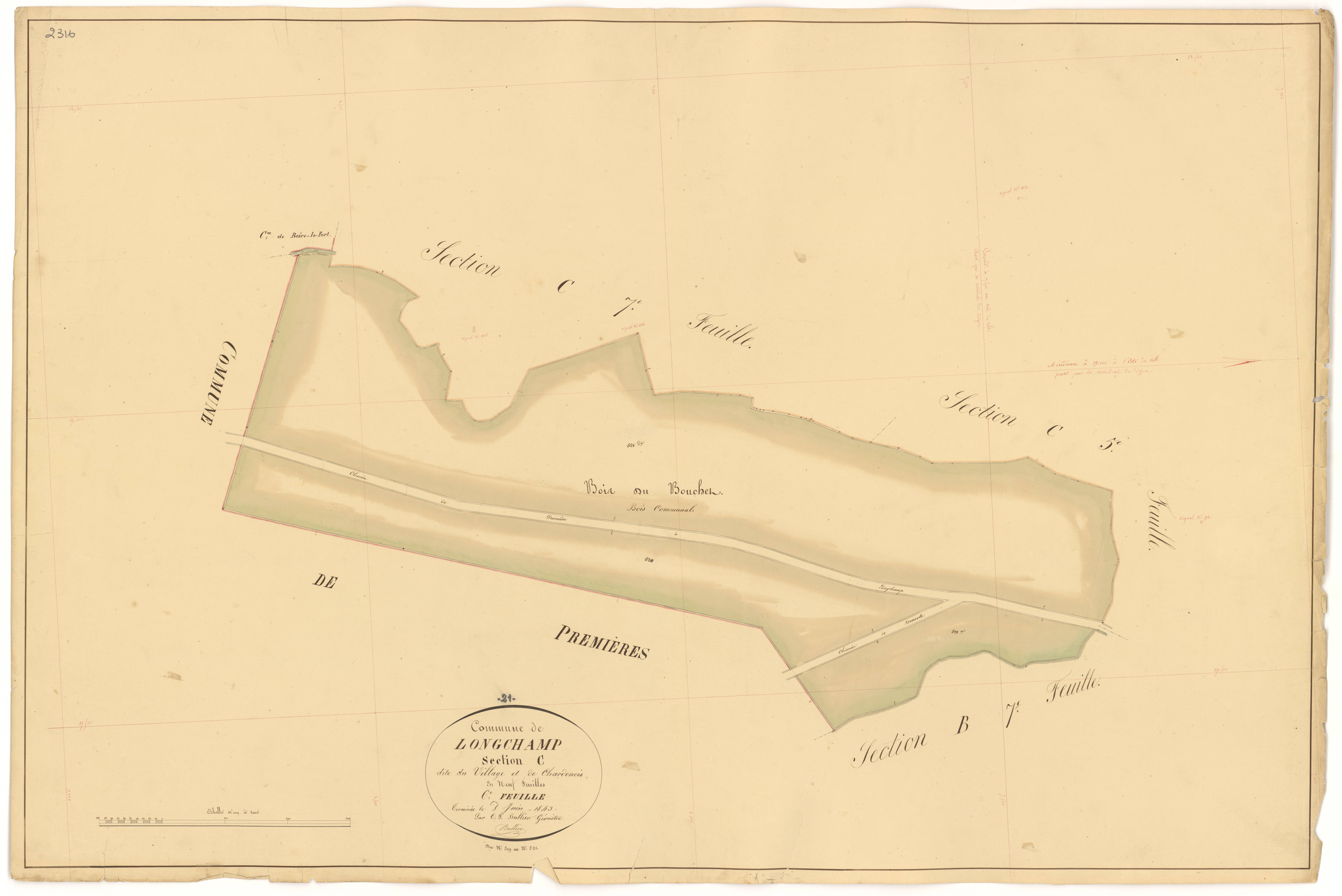 Longchamp - Section C6 - 3 P PLAN 348/20