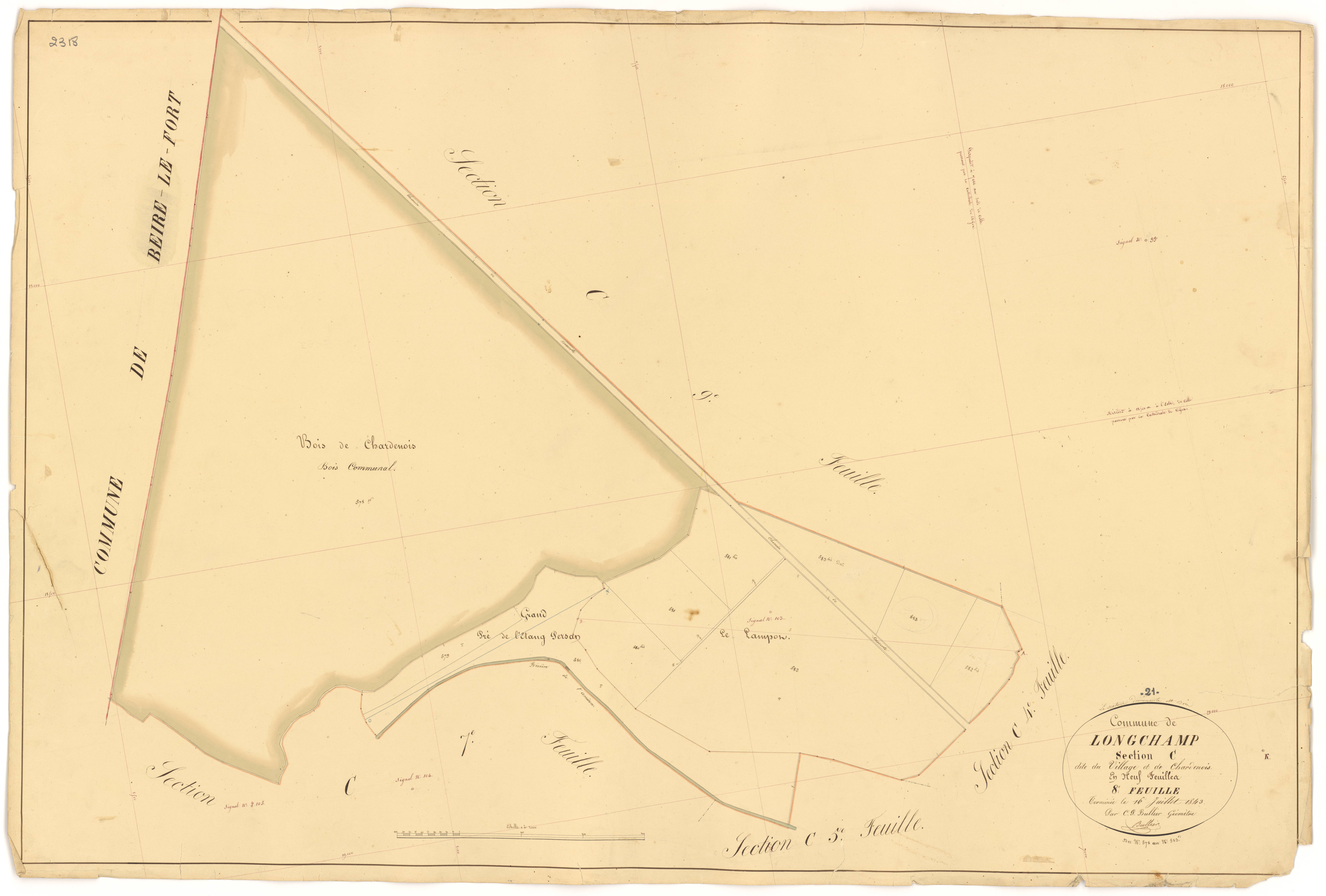 Longchamp - Section C8 - 3 P PLAN 348/22