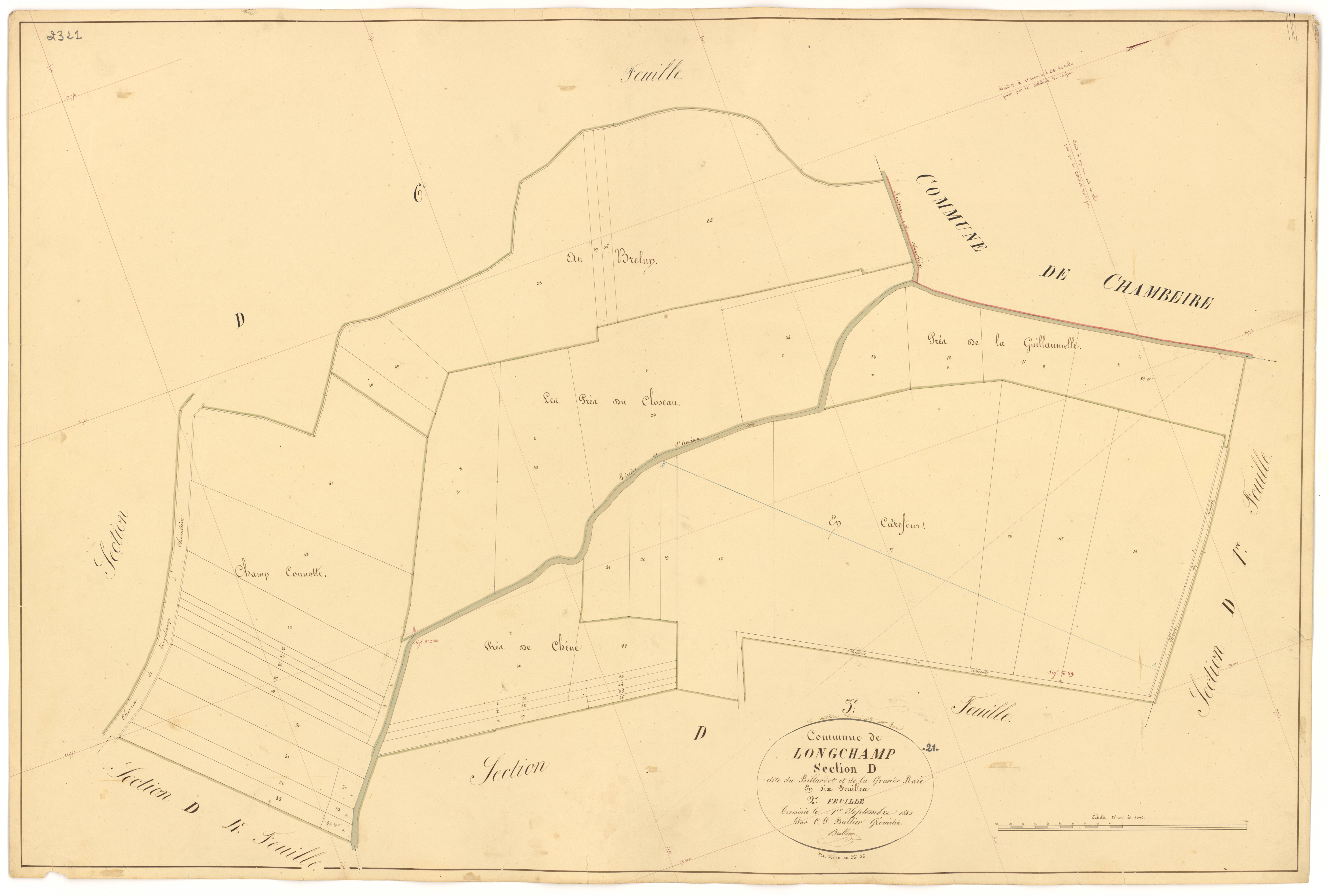 Longchamp - Section D2 - 3 P PLAN 348/25