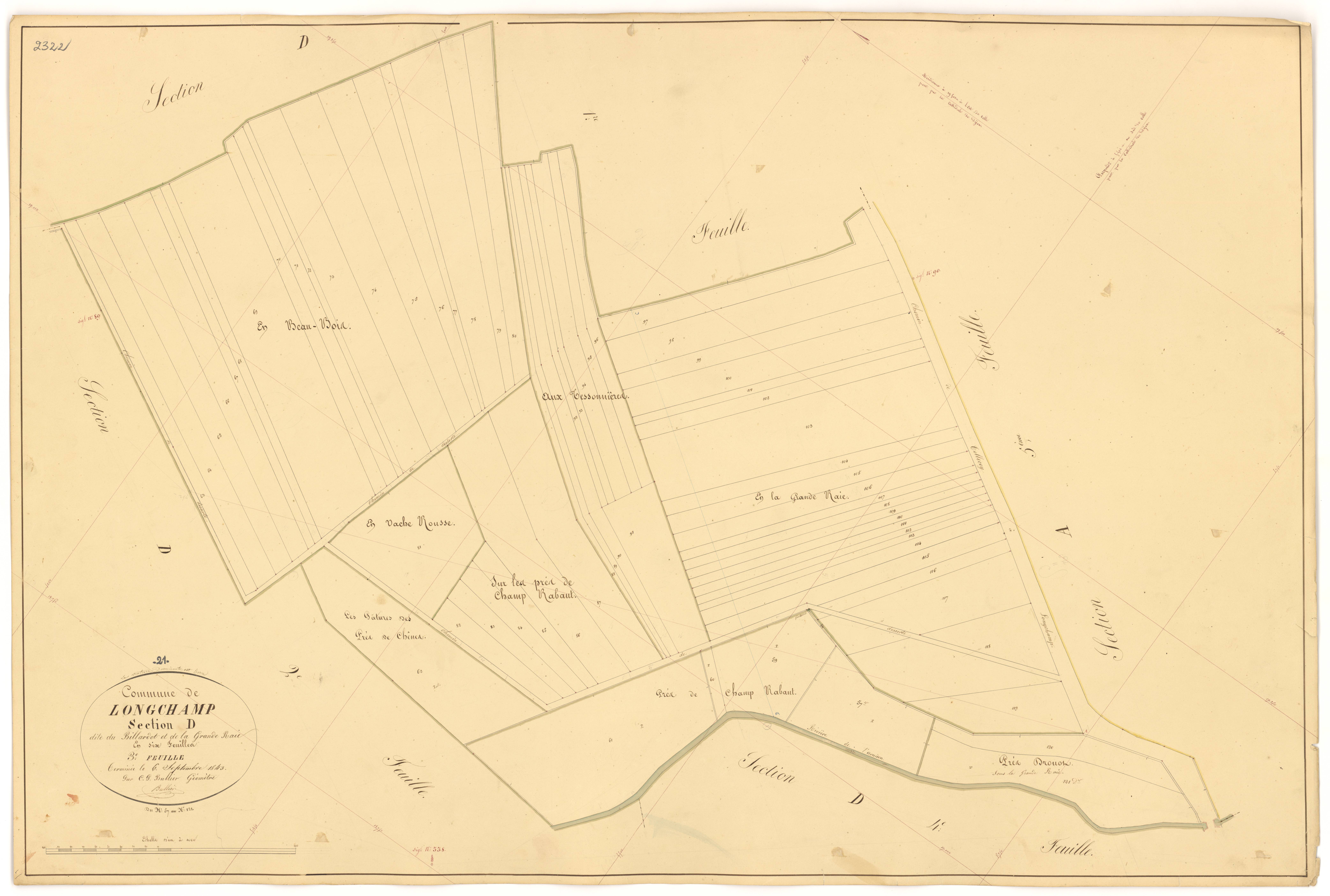 Longchamp - Section D3 - 3 P PLAN 348/26