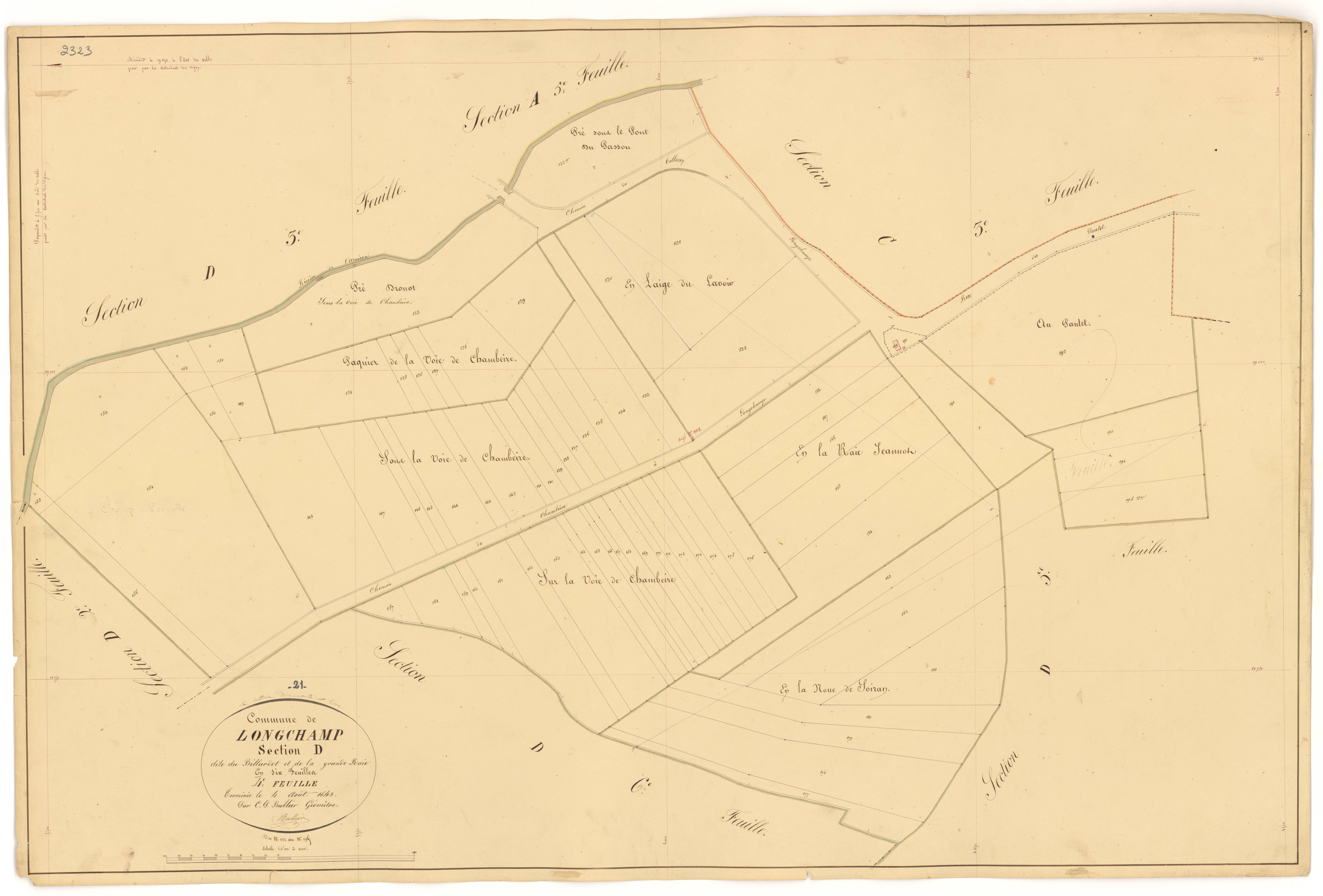Longchamp - Section D4 - 3 P PLAN 348/27