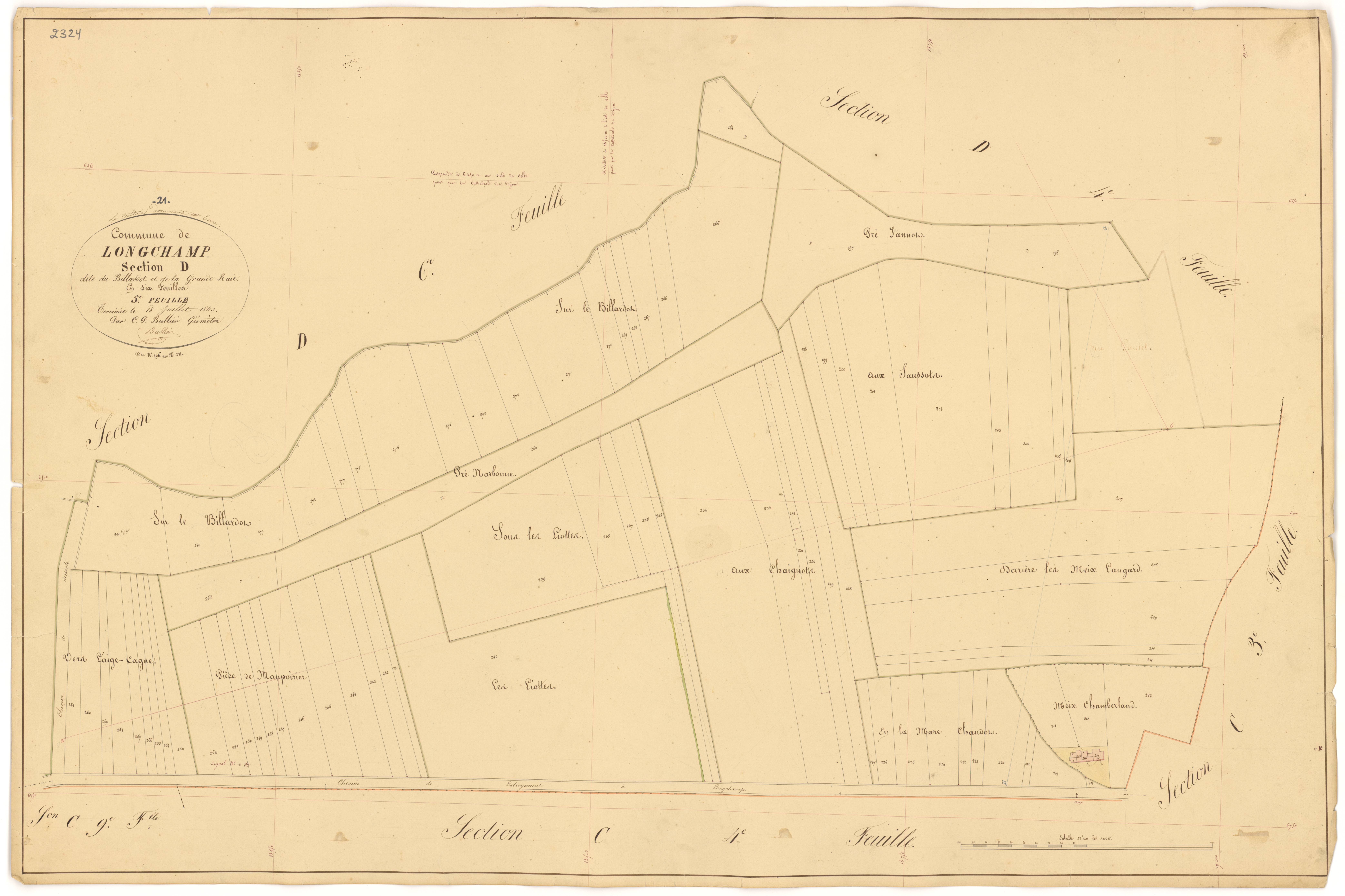 Longchamp - Section D5 - 3 P PLAN 348/28