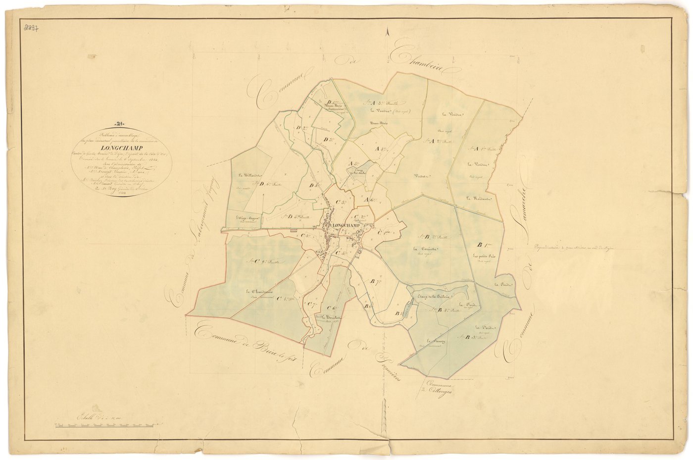 Longchamp - Tableau d'assemblage - 3 P PLAN 348/1