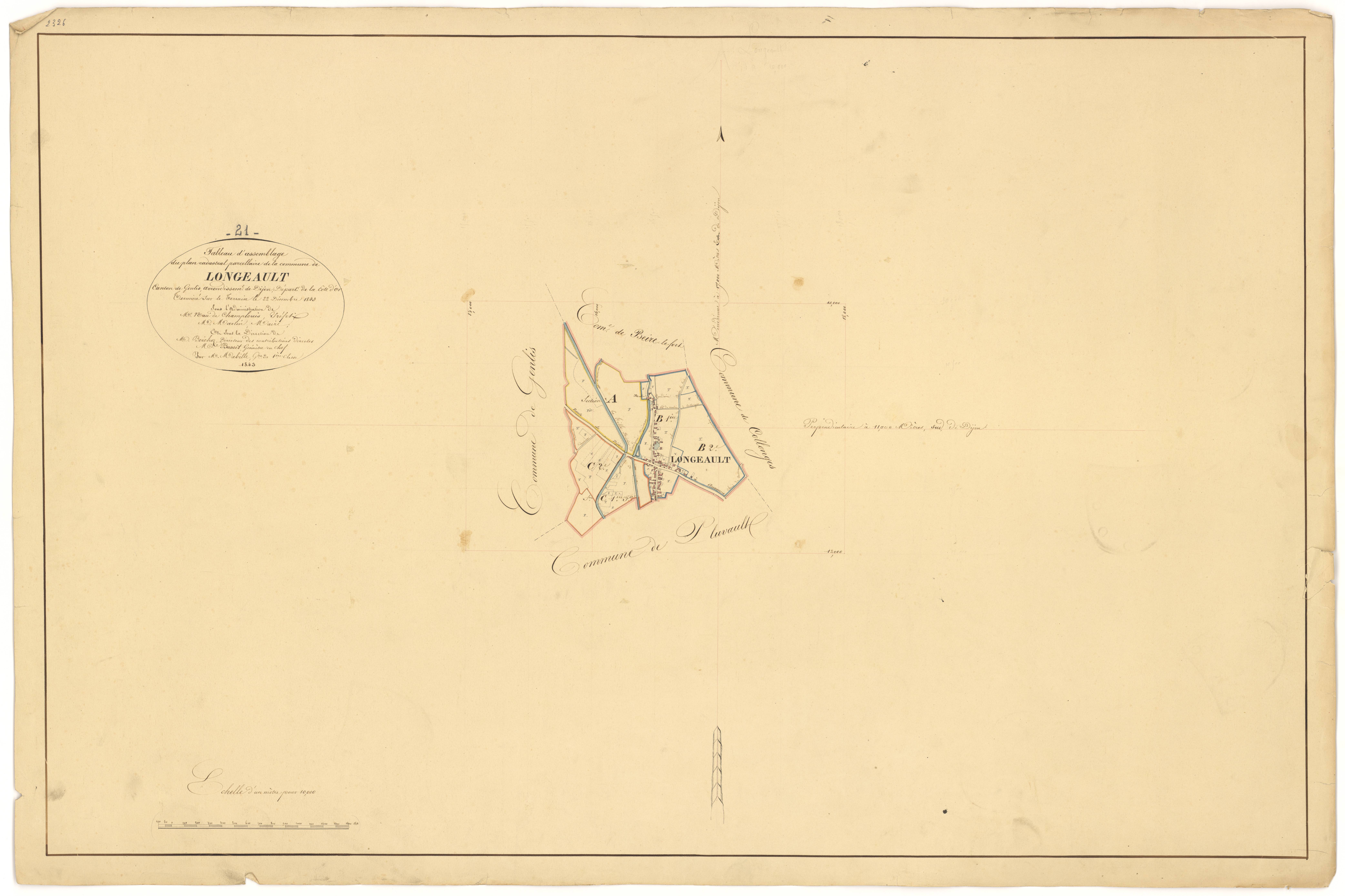 Longeault - Tableau d'assemblage - 3 P PLAN 349/1