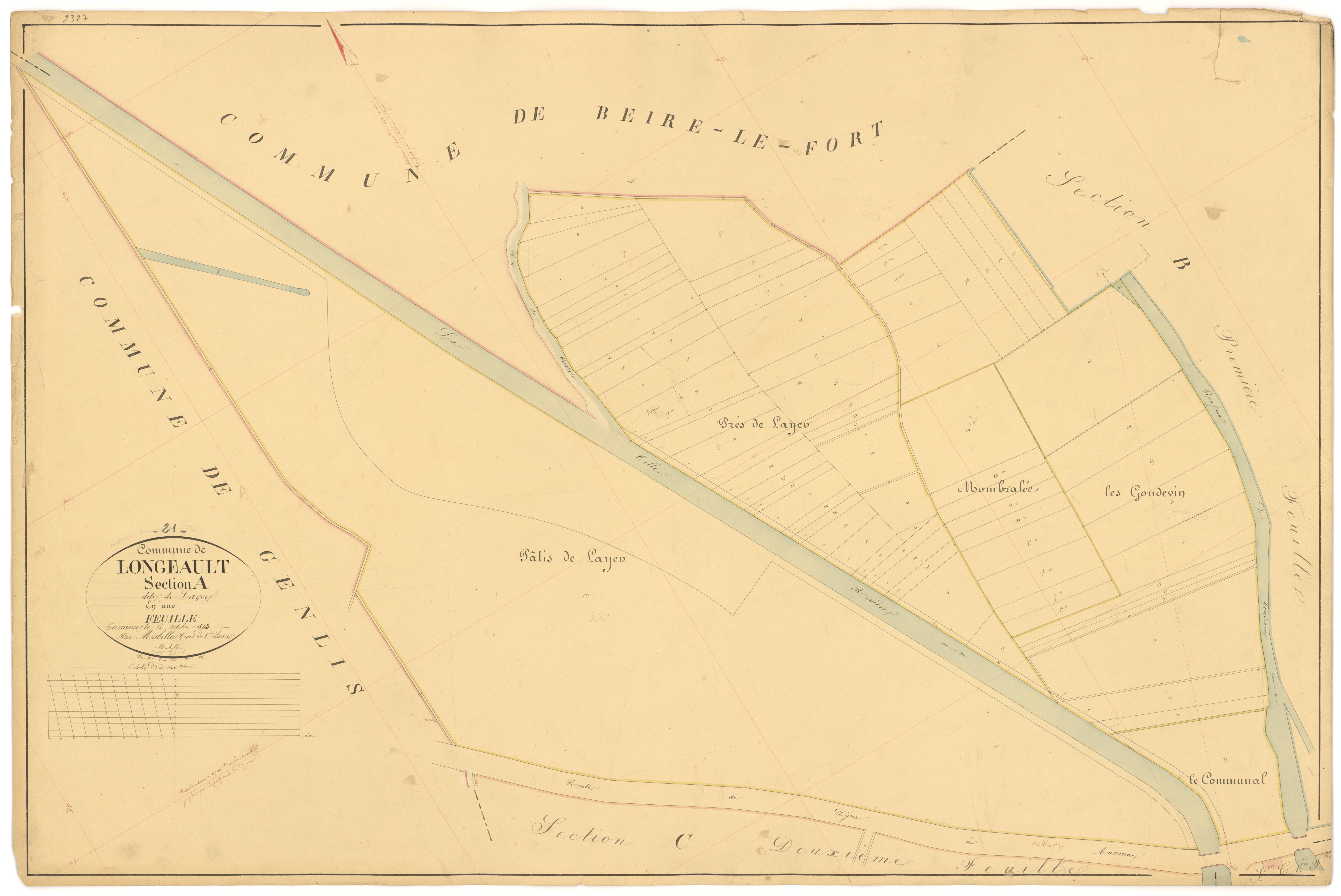 Longeault - Section A - 3 P PLAN 349/2