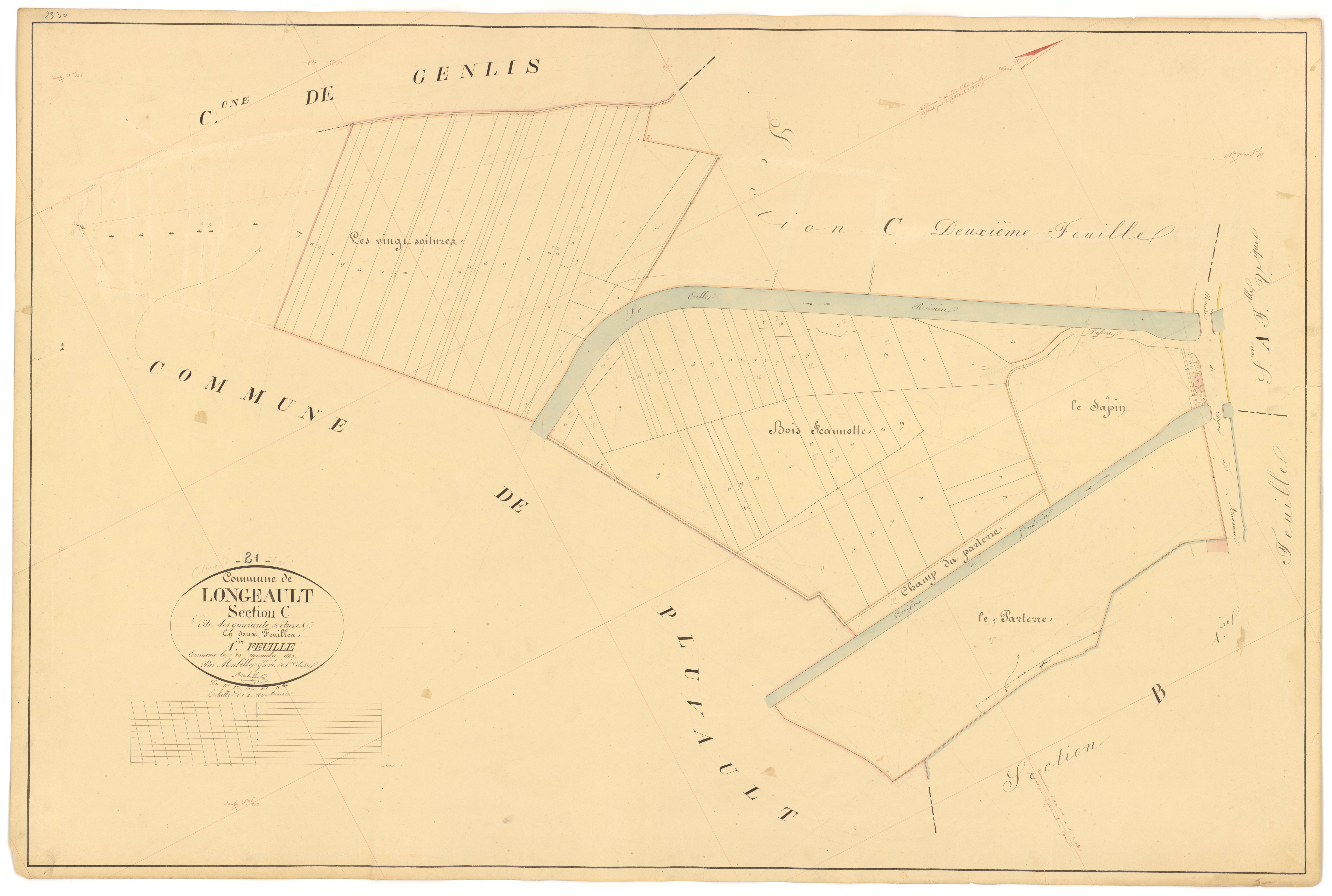 Longeault - Section C1 - 3 P PLAN 349/5
