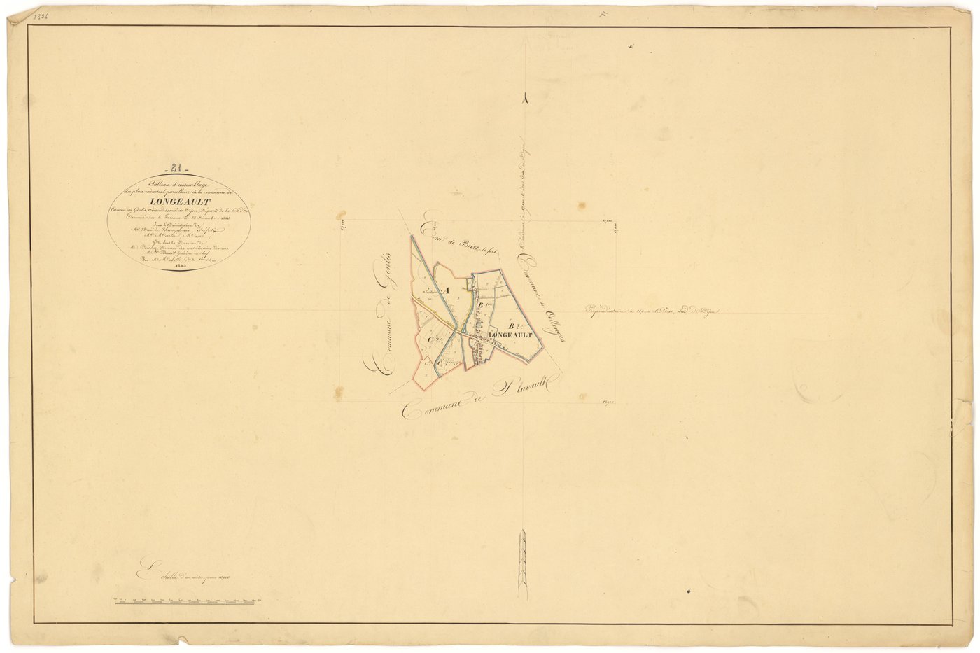 Longeault - Tableau d'assemblage - 3 P PLAN 349/1