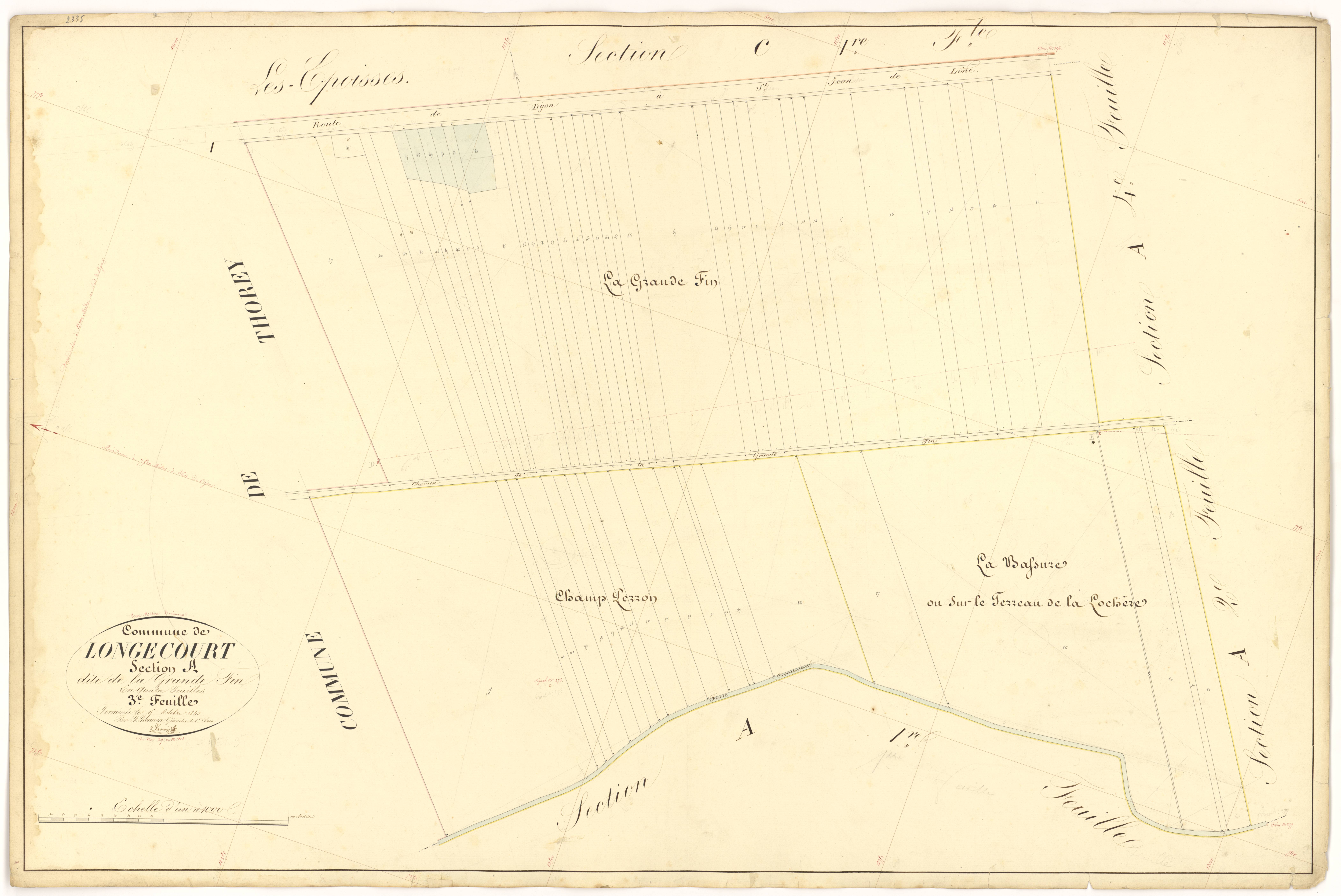 Longecourt-en-Plaine - Section A3 - 3 P PLAN 350/4