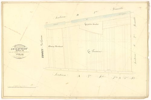 Longecourt-en-Plaine - Section C1 - 3 P PLAN 350/13