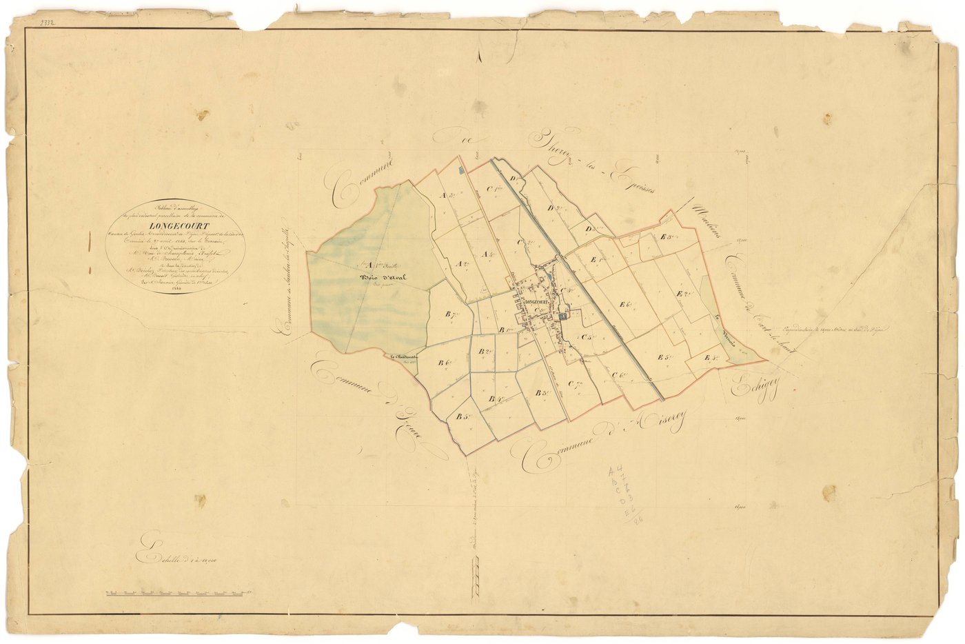 Longecourt-en-Plaine - Tableau d'assemblage - 3 P PLAN 350/1