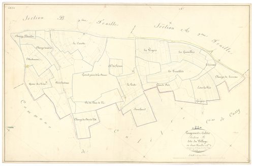 Longecourt-lès-Culêtre - Section B1 - 3 P PLAN 351/4