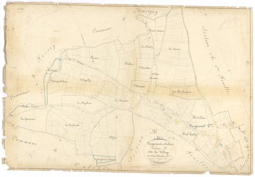 Longecourt-lès-Culêtre - Section B2 - 3 P PLAN 351/5