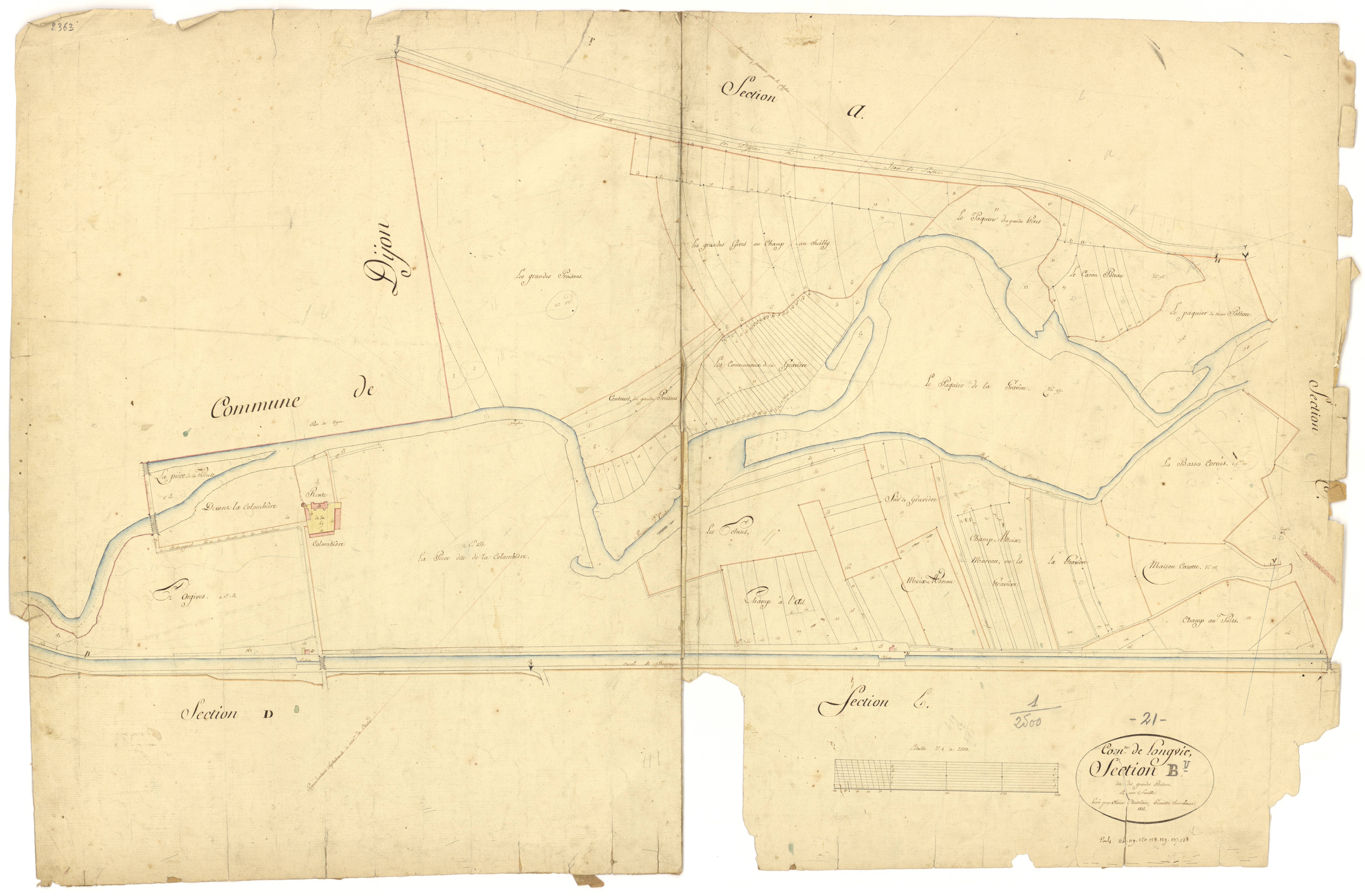 Longvic - Section B - 3 P PLAN 352/4