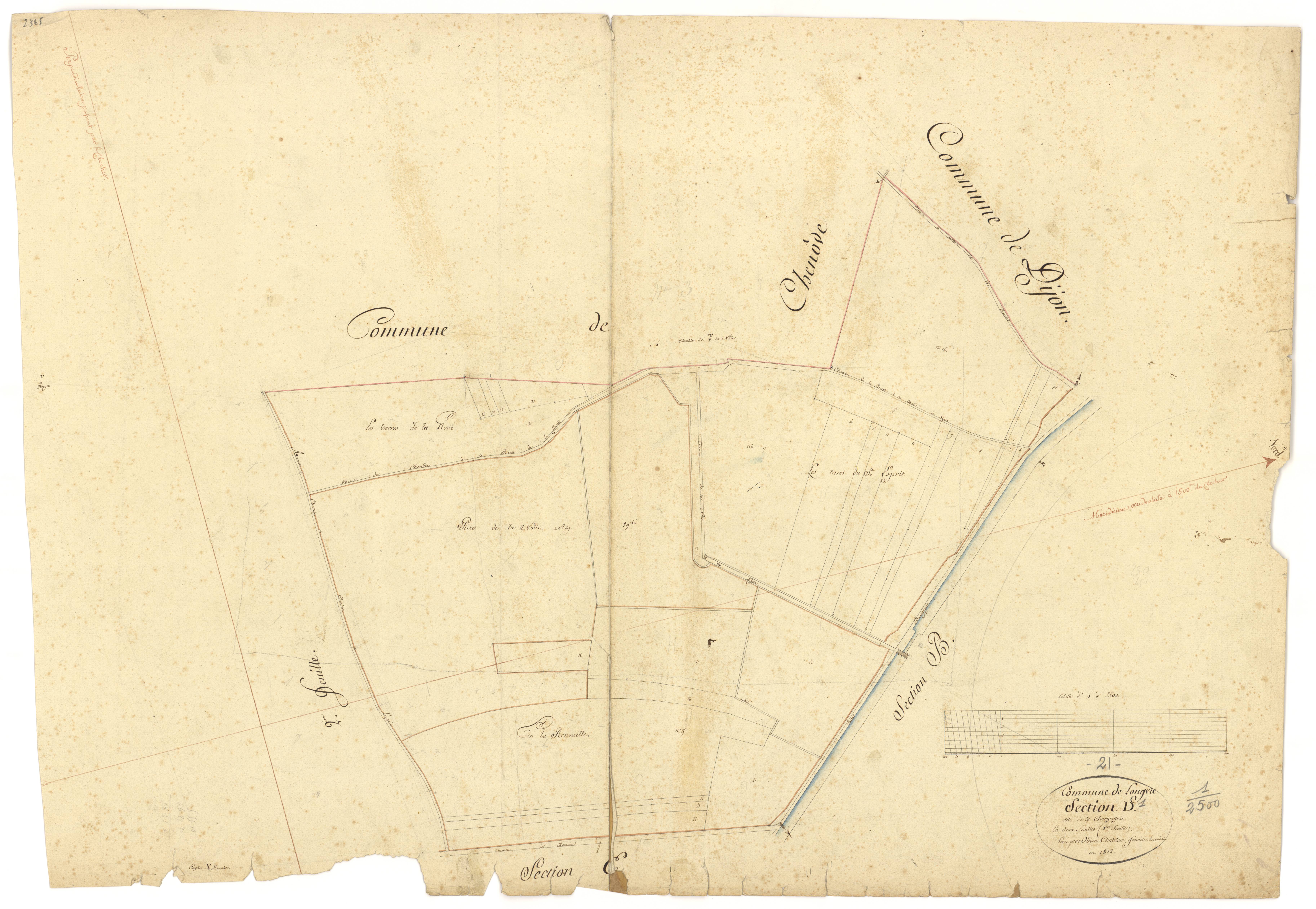 Longvic - Section D1 - 3 P PLAN 352/6