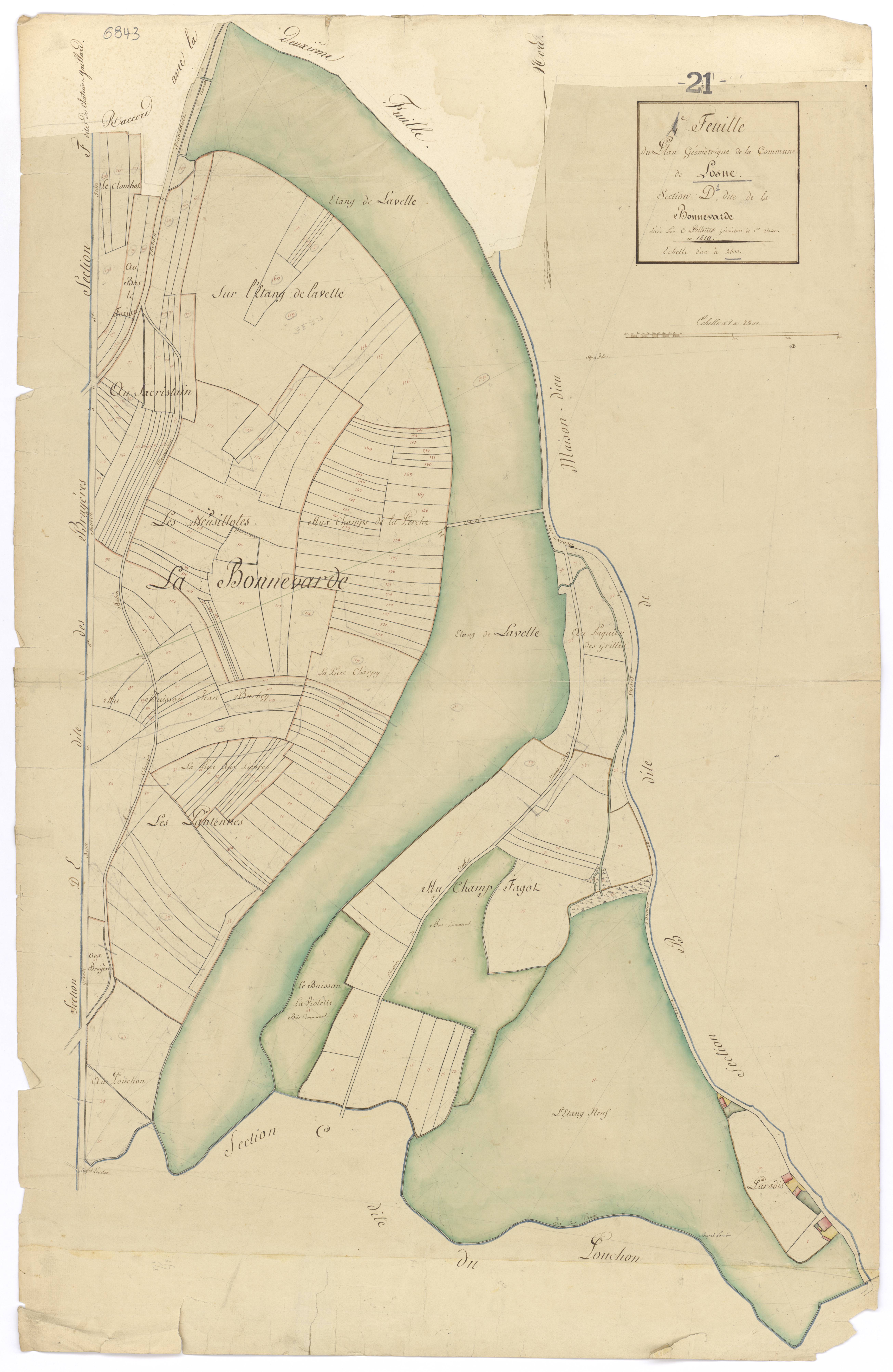 Losne - Section D1 - 3 P PLAN 353/6