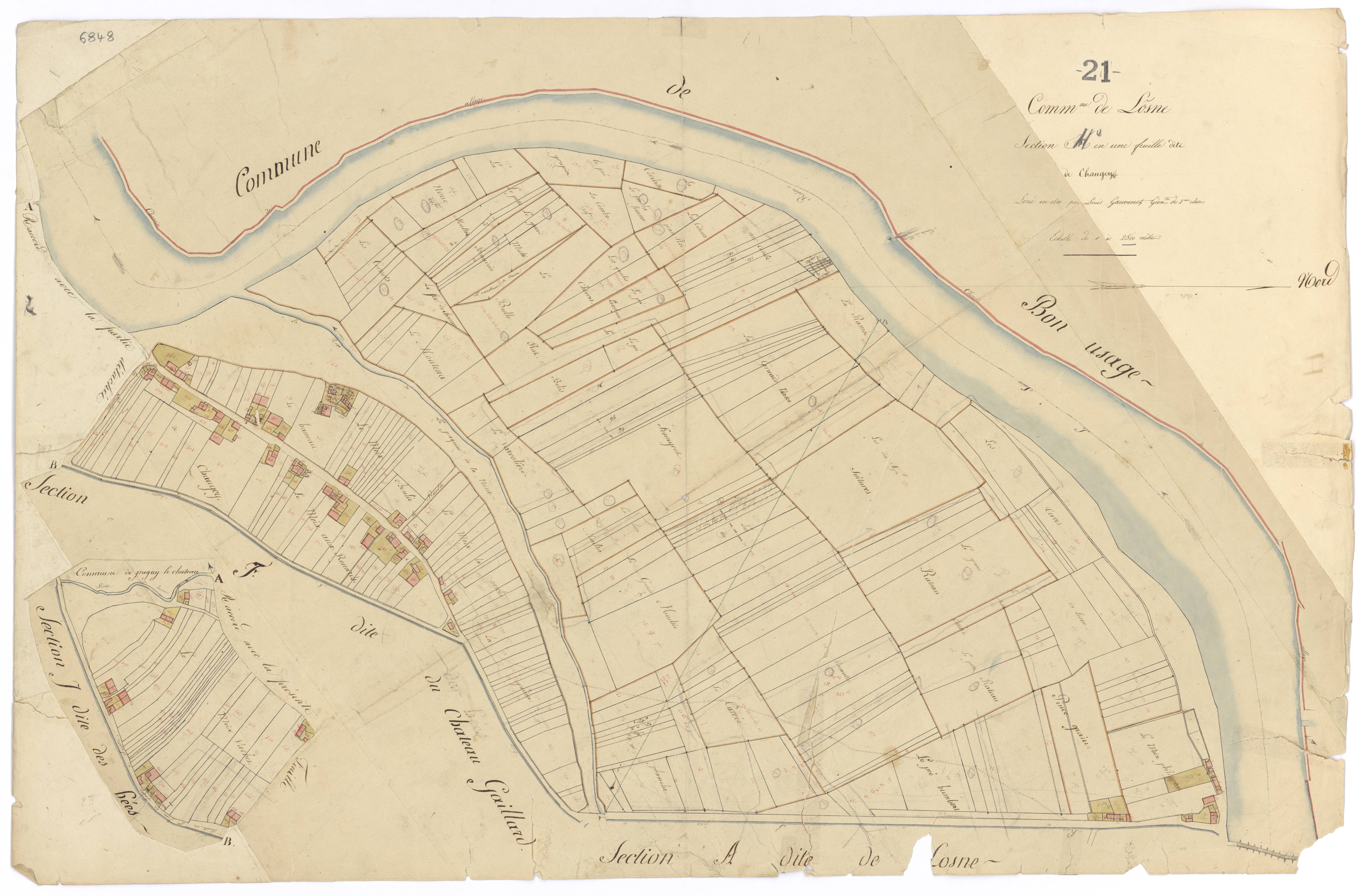 Losne - Section H - 3 P PLAN 353/11
