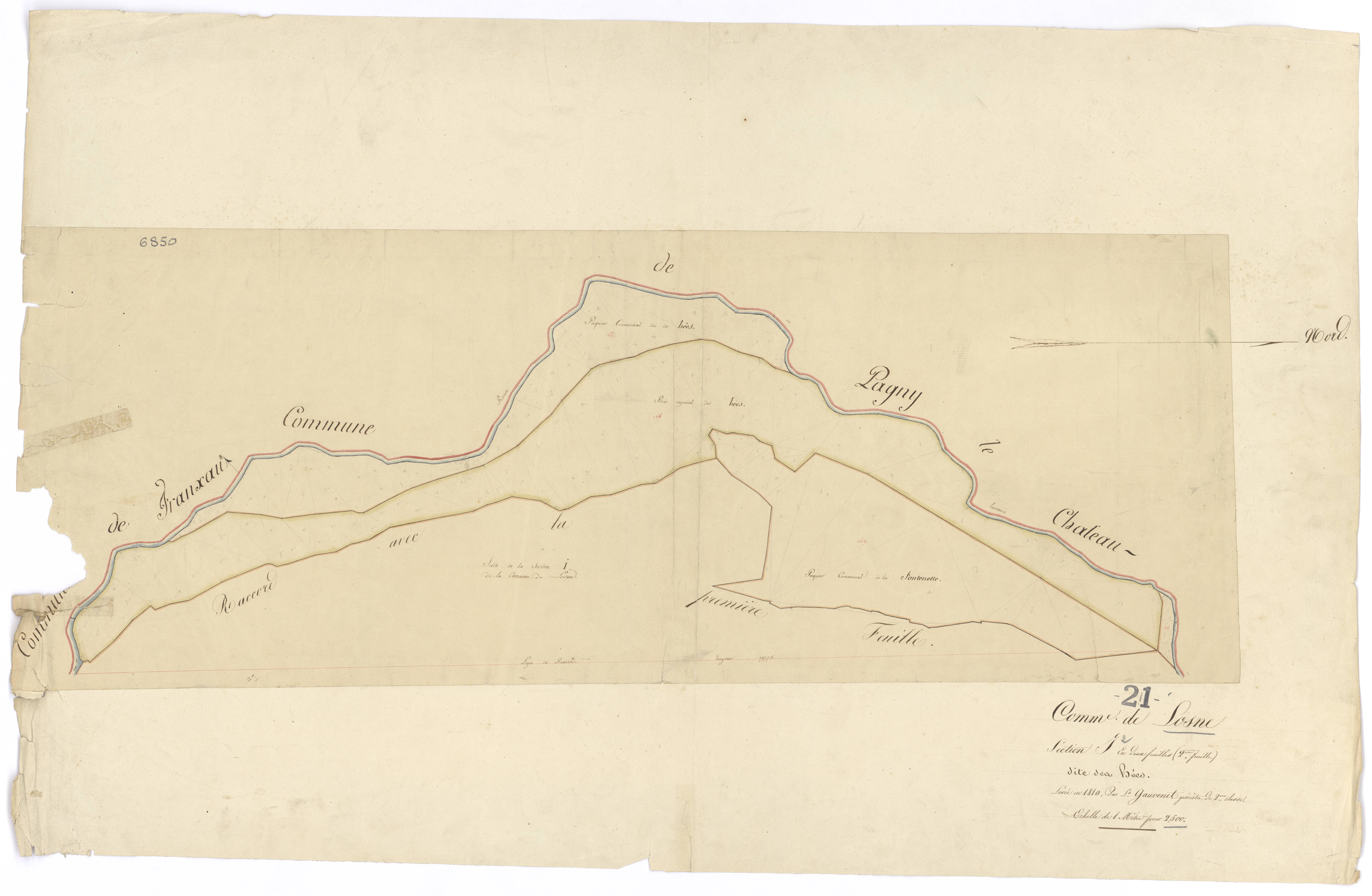 Losne - Section I2 - 3 P PLAN 353/13