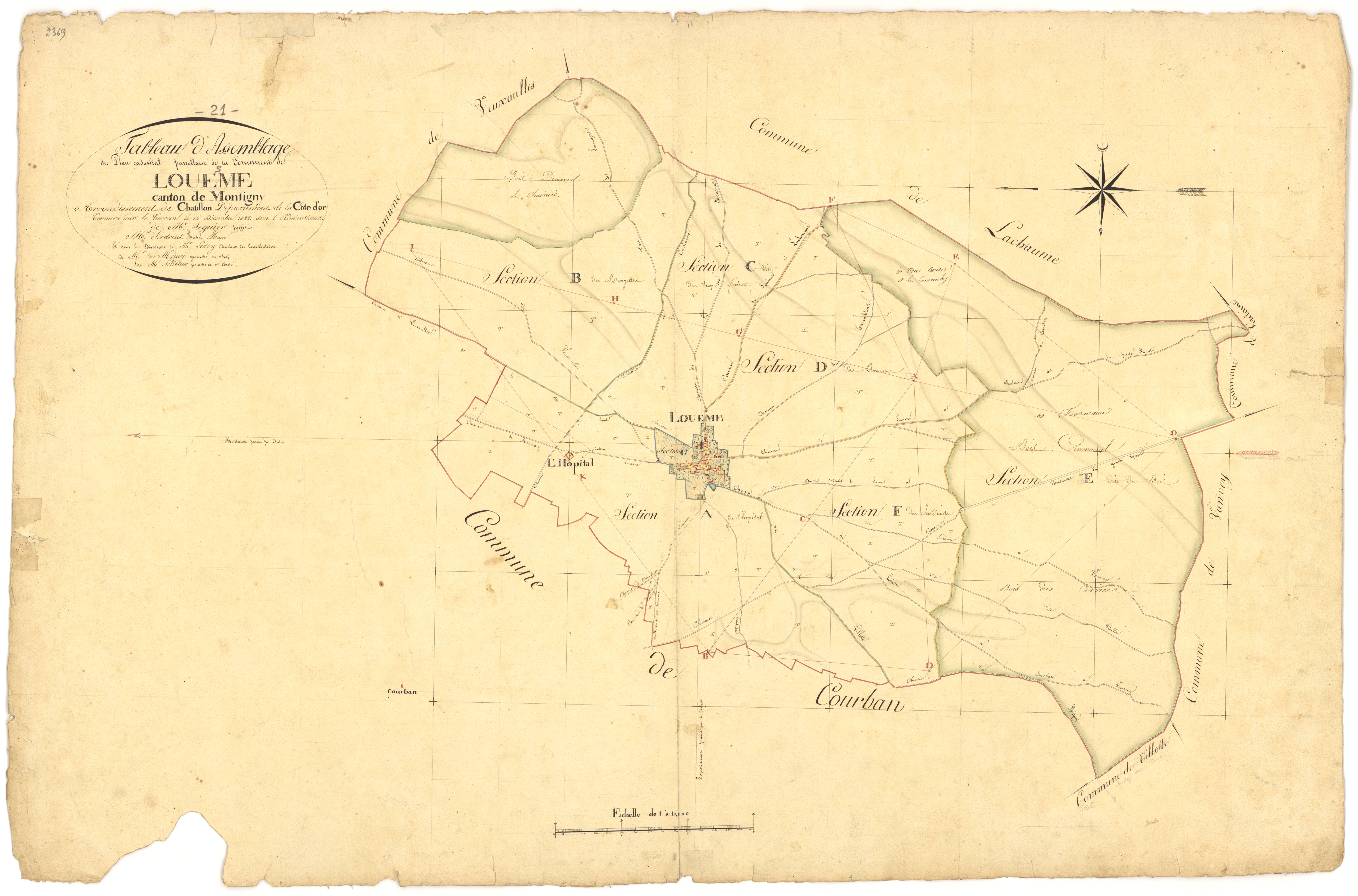 Louesme - Tableau d'assemblage - 3 P PLAN 354/1