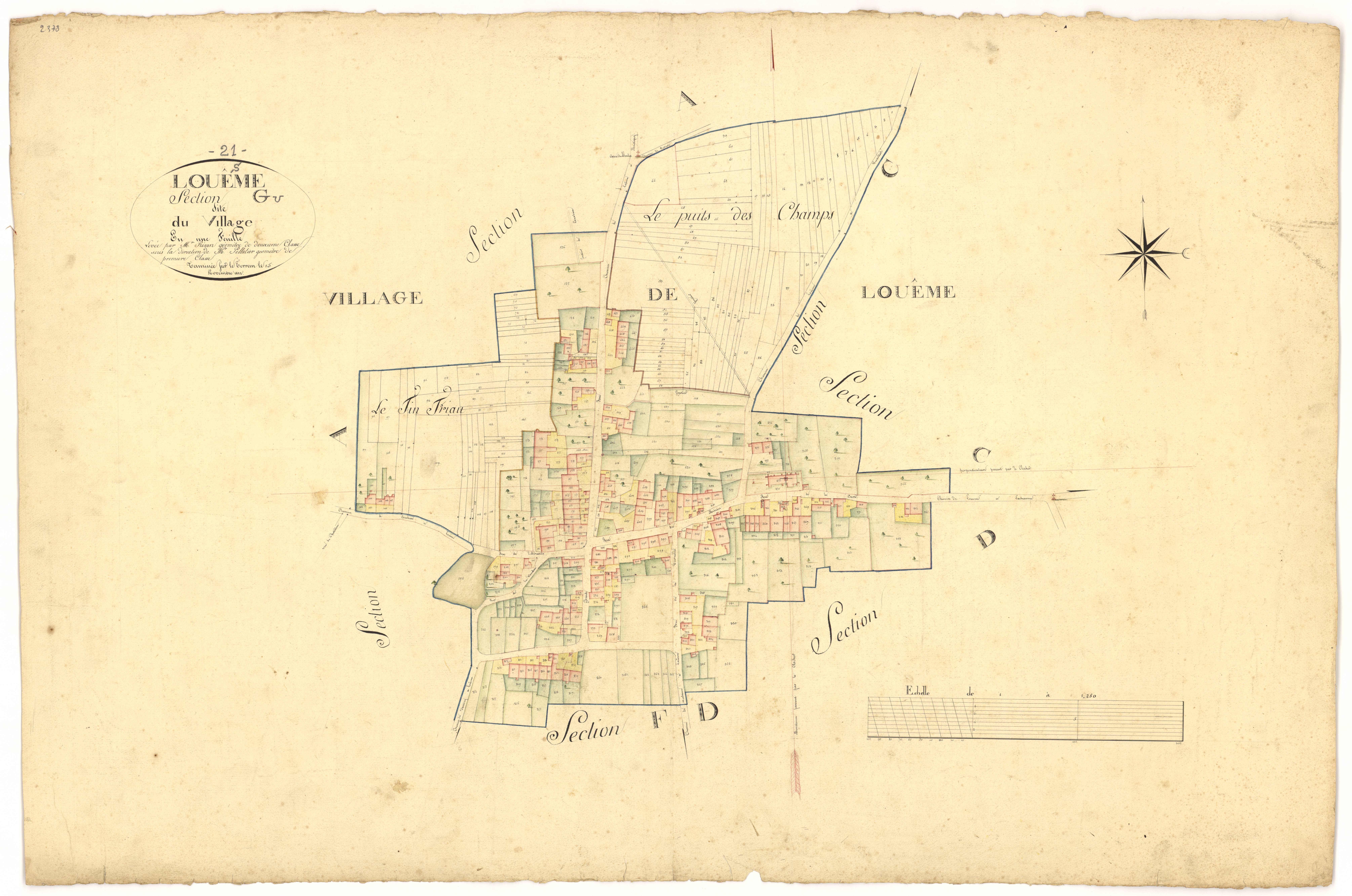 Louesme - Section G - 3 P PLAN 354/10