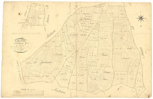 Louesme - Section F - 3 P PLAN 354/9