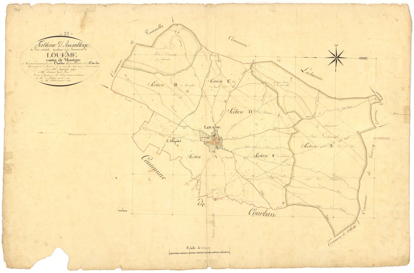 Louesme - Tableau d'assemblage - 3 P PLAN 354/1