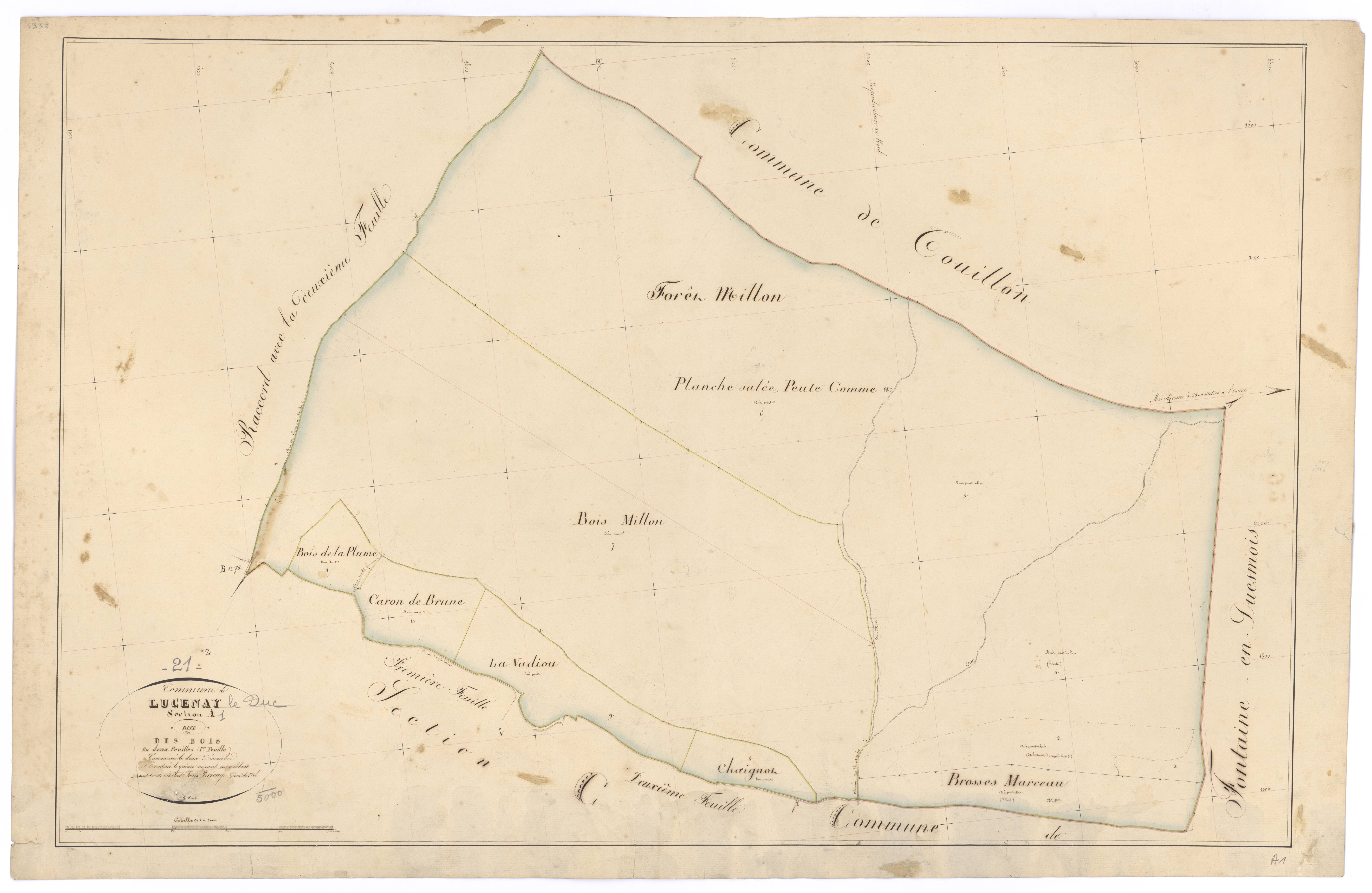 Lucenay-le-Duc - Section A1 - 3 P PLAN 355/2