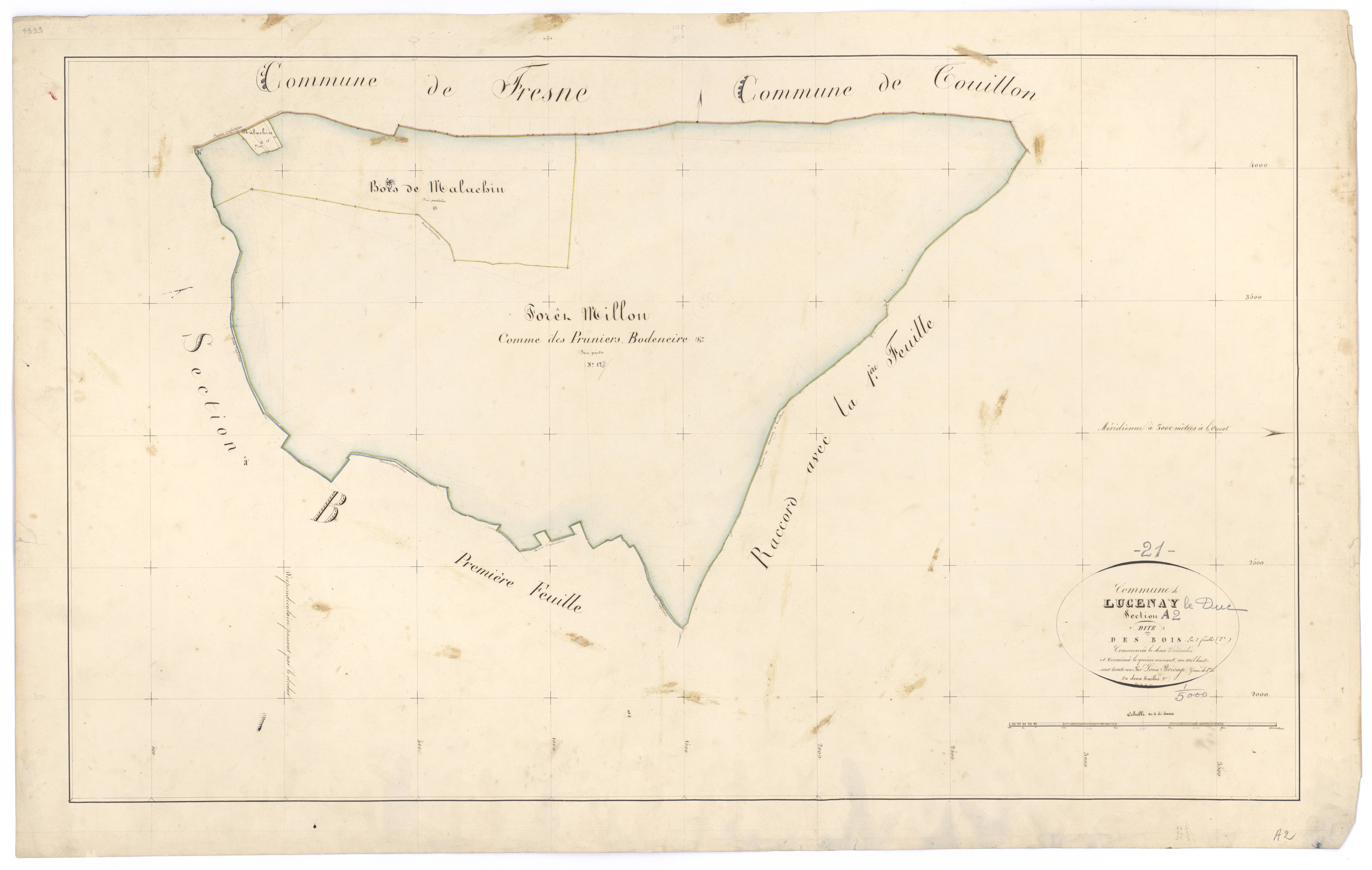Lucenay-le-Duc - Section A2 - 3 P PLAN 355/3