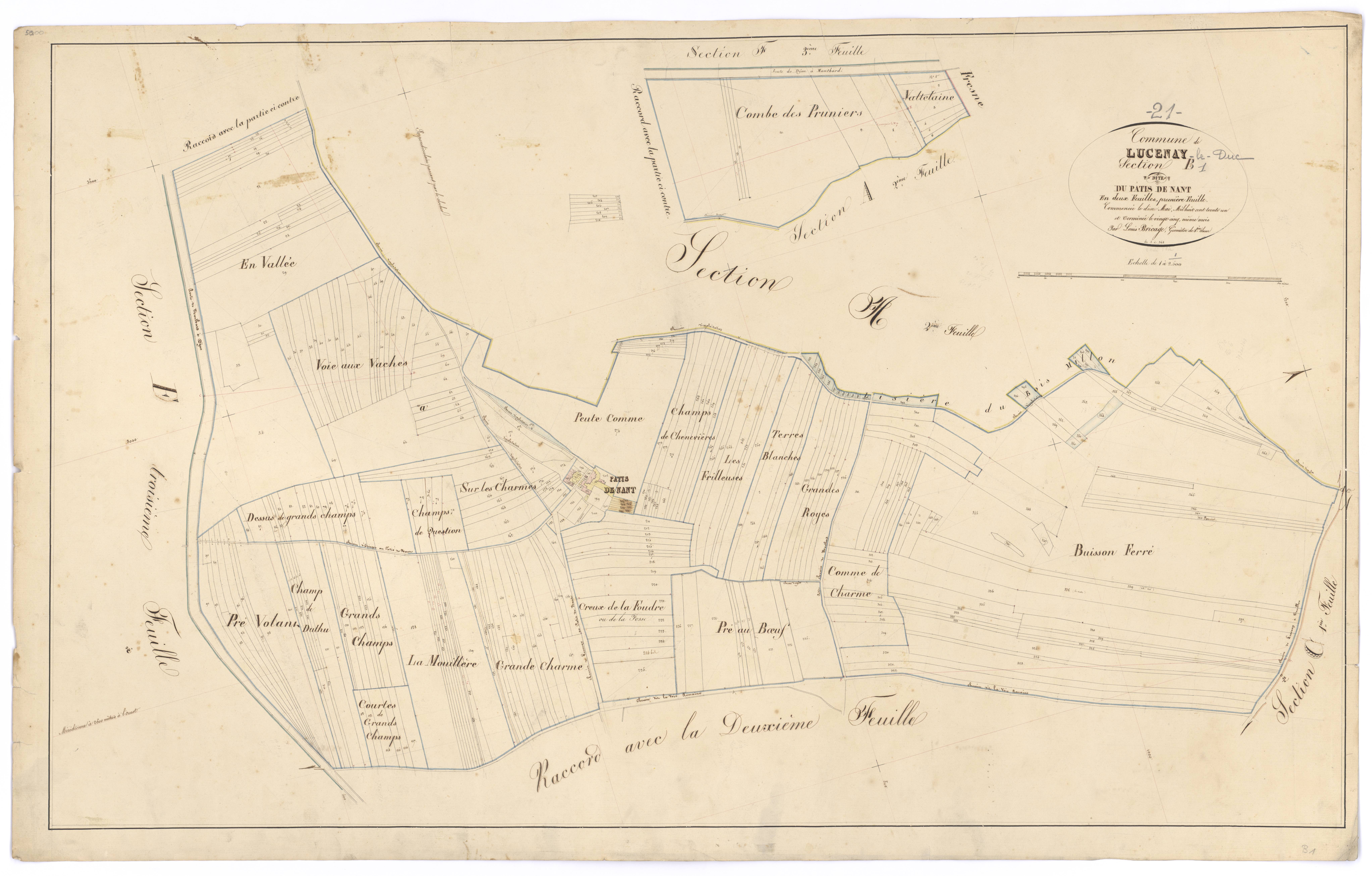 Lucenay-le-Duc - Section B1 - 3 P PLAN 355/4