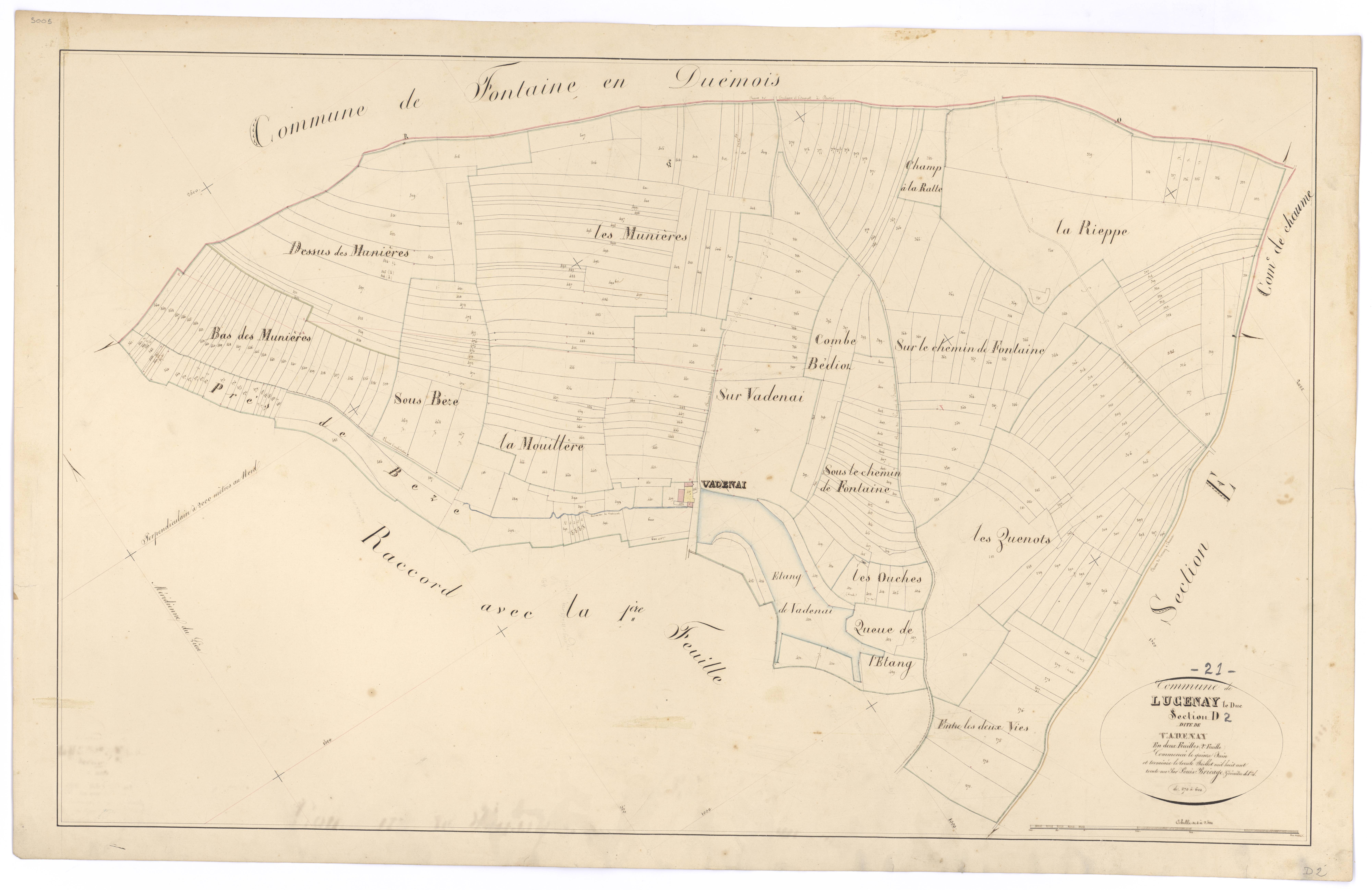 Lucenay-le-Duc - Section D2 - 3 P PLAN 355/9