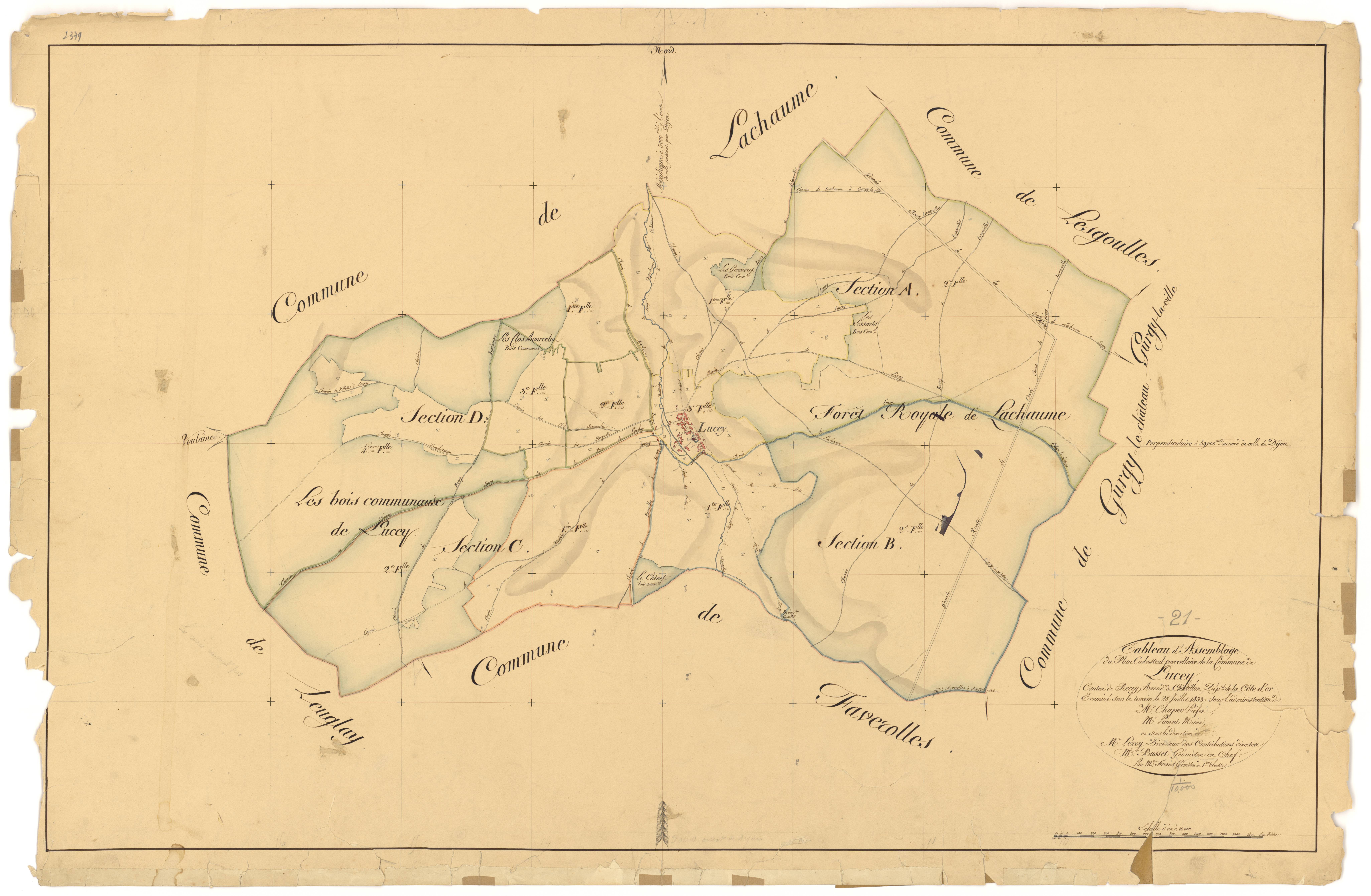 Lucey - Tableau d'assemblage - 3 P PLAN 356/1